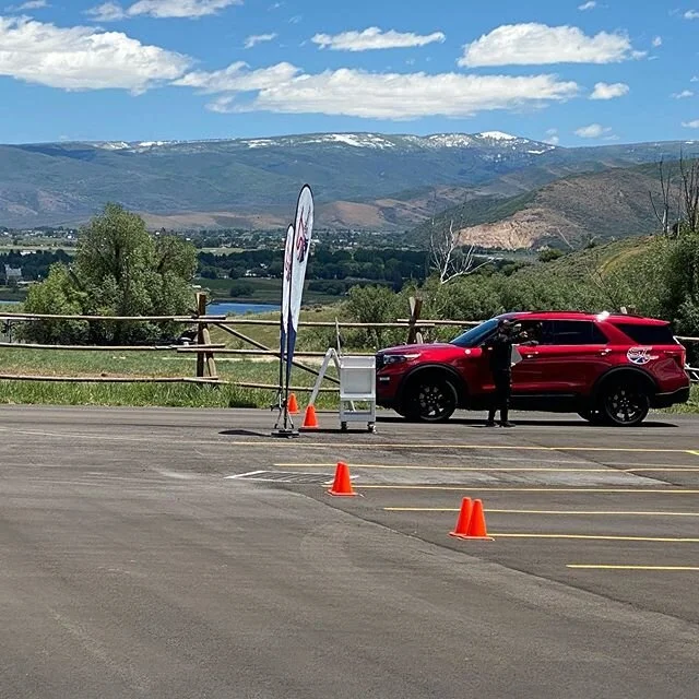 Autocross mode engaged. What a back drop.  #stsuvexperience #stedge #stexplorer #fordperformanceracingschool