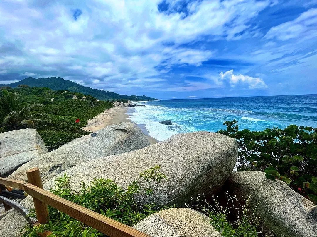 🇨🇴🐒🥾 forever taking the road leas traveled🥾🐒🇨🇴
.
.
.
🌴🌊 Parque Nacional Natural Tayrona was by far my favorite thing we did in Colombia. A gentle 7.5 mile hike each way through protected indigenous lands on the Caribbean coast of colombia&h