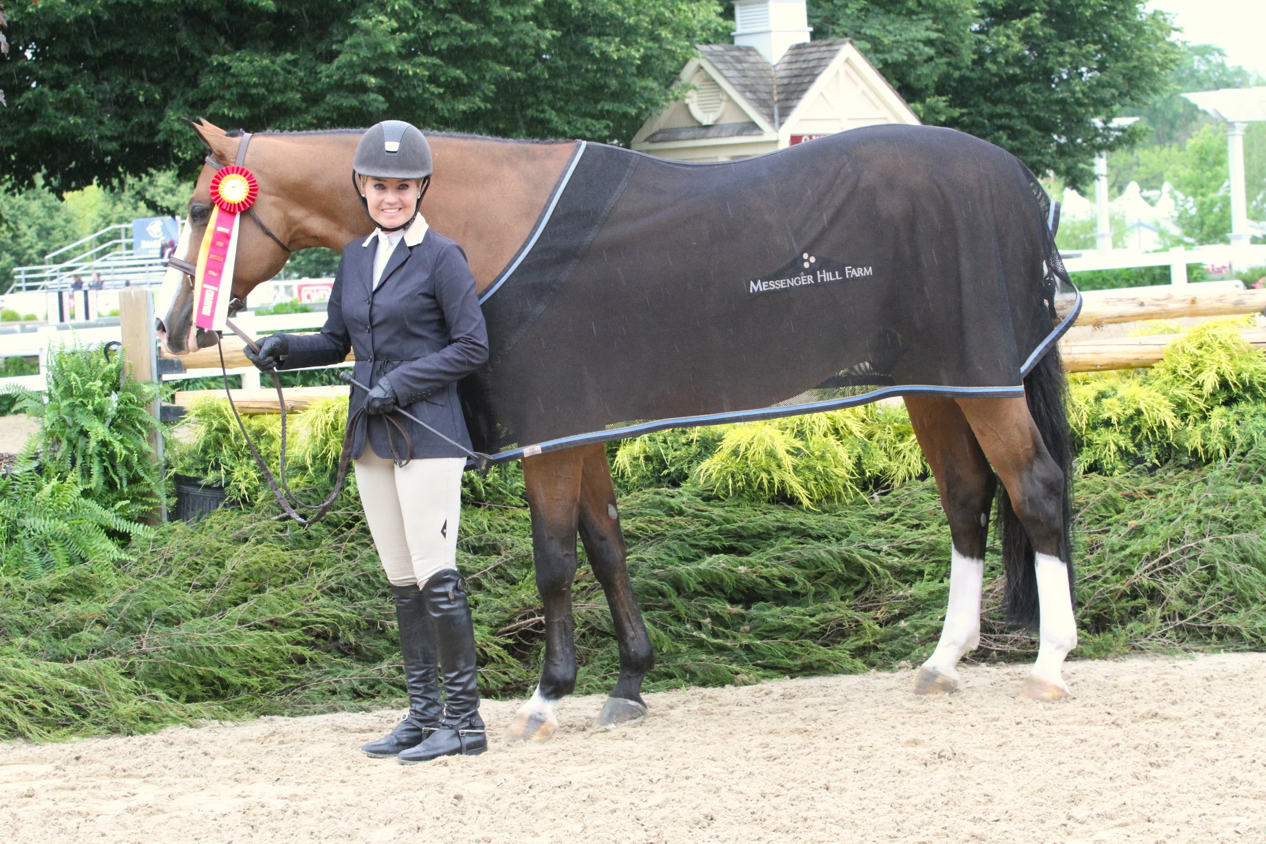 $2,000 Green/Regular Conformation Hunter Reserve Hula Hoop, ridden by Jodi Vazquez and owned by Elizabeth Corey Named after an old-school children’s toy, Hula Hoop is new to the conformation hunter classes. “He is a horse that we started really young and he has just come along nicely. He’s getting more and more consistent,” said his trainer Jodi Vazquez. “He is the kindest, sweetest horse and he’s always in a good mood. He’s a joy to be around and is always willing to do his job. I was super happy with how he did considering how new he is to the class.”