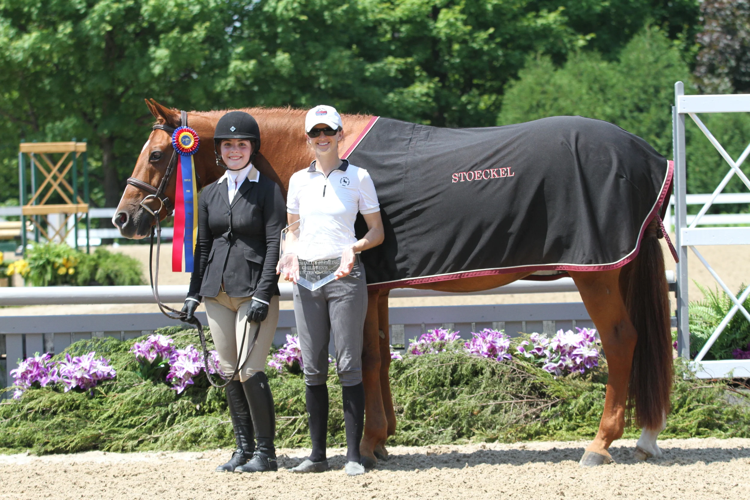 $500 Marshall & Sterling Children’s Hunter Classic Tuidam, owned and ridden by Britta Stoeckel, took the first place honors in the Marshall & Sterling Children's Hunter Classic.