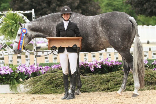$1000 Amateur Owner 3’3” Champion Savile Row owned by AE Swanson Farms LLC and ridden by Angela Swanson “I felt better today than yesterday. We had a rougher start yesterday. I just went in with a positive attitude,” said Angela Swanson. “He’s very sure of himself, so it’s always a work in progress. He has a lot of personality, but I think that’s good in the ring … to have a little cockiness. It all came together today.”