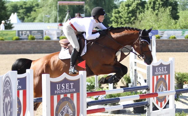 Briley Koerner and Listano B, owned by BKS Horse Farms LLC took the class.