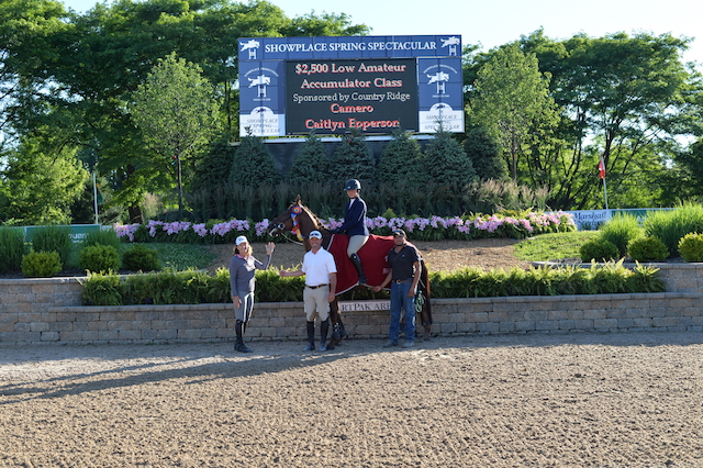 $2,500 Low AO Jumper Accumulator Presented by Country Ridge Caitlyn Epperson and TKO Partenership's Camero Photo by Andrew Ryback Photography