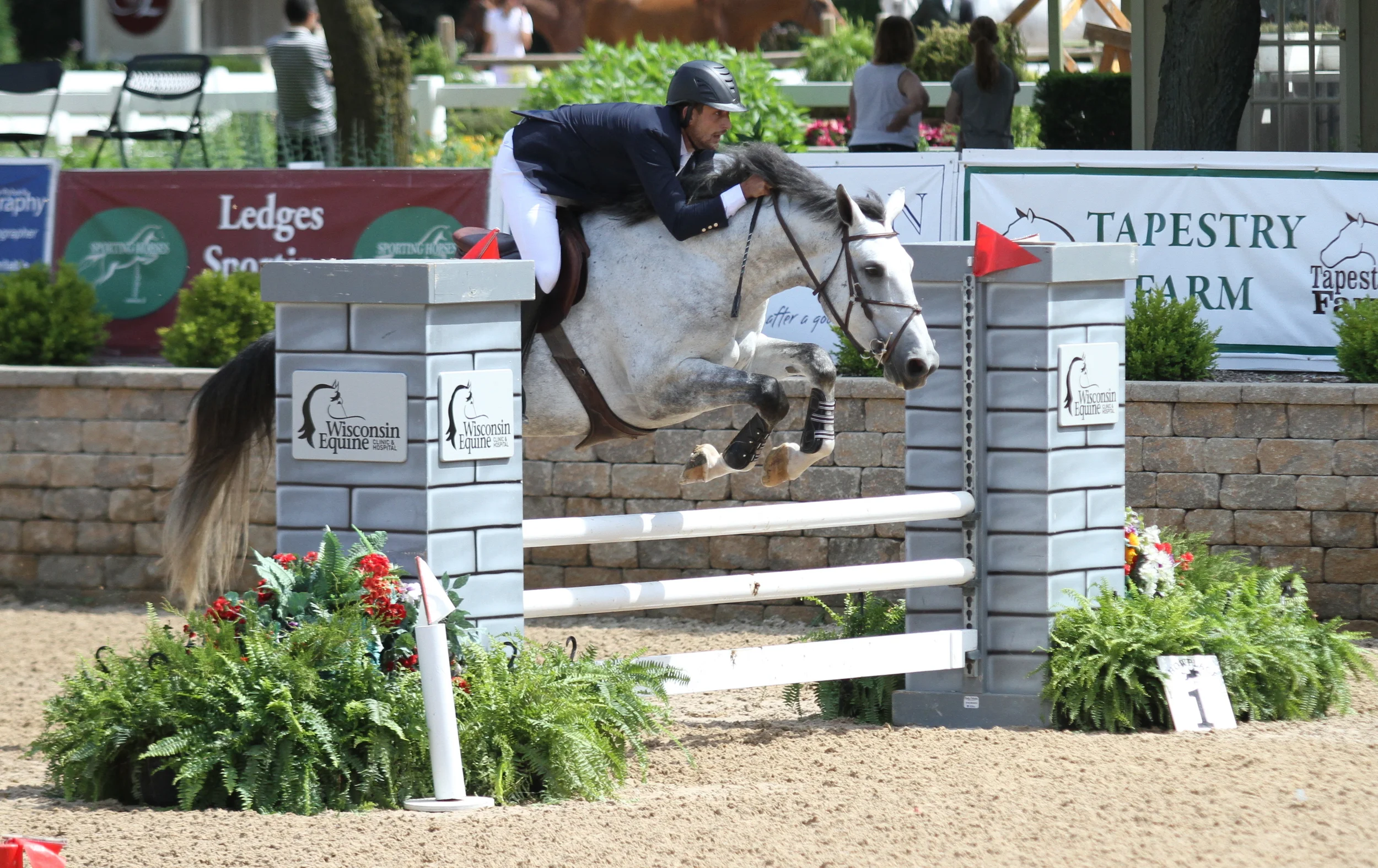 $2,500 Modified Adult Jumper Classic Presented by Wisconsin Equine Nathan Rolfe and Altius, owned by Haley Rolfe, won theclass for the second consecutive week
