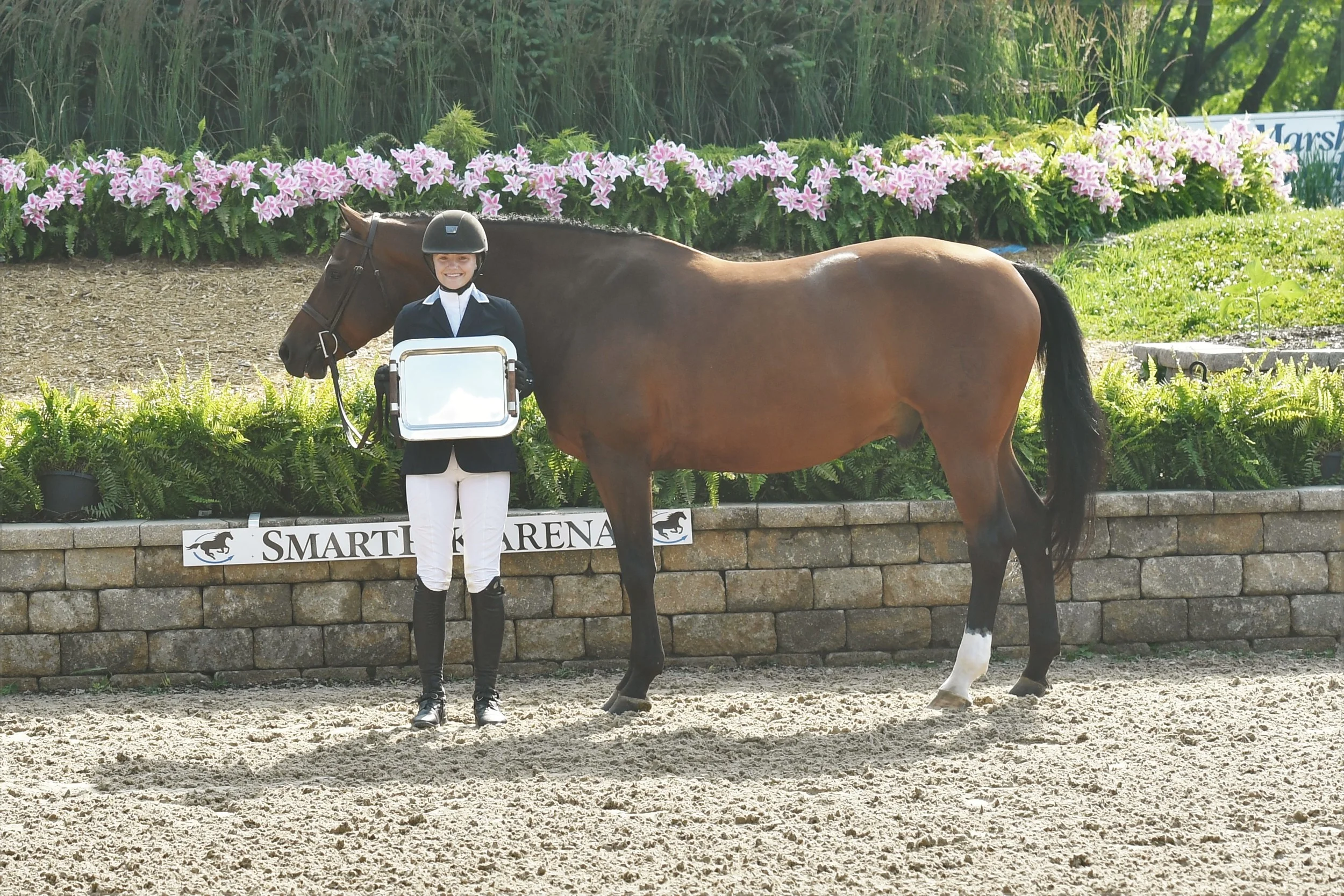 Giavanna Rinaldi and Bugsy Malone - Photo by Andrew Ryback Photography Among her many awards, Rinaldi also earned the Overall High Point Junior Hunter Rider Perpetual Trophy.