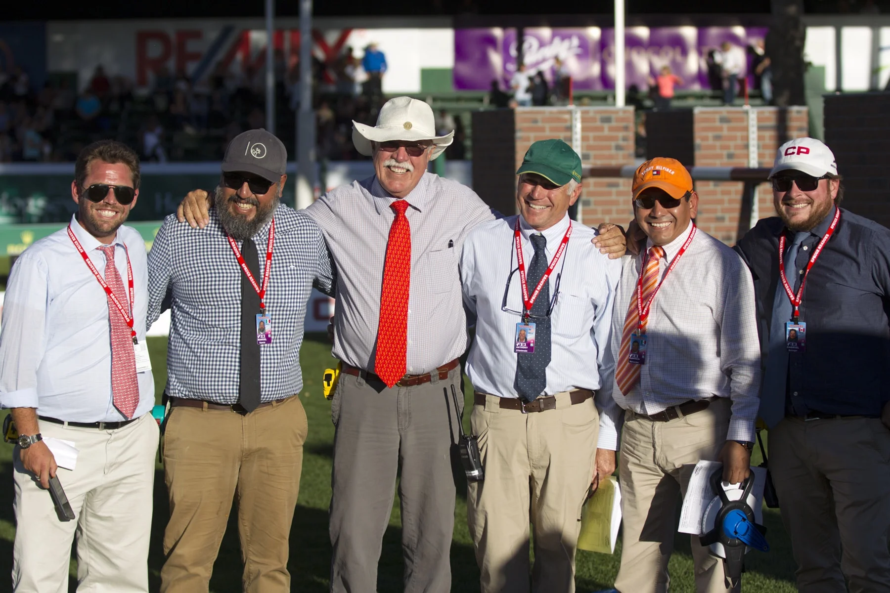 Nick Granat works with some of the best in the sport. Here he is with Manuel Esparza, Leopoldo Palacios, Anthony D'Ambrosio, Florencio Hernandez Zapot and Gabriel Belanger. Photo by Cealy Tetley
