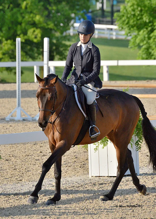 Jodi Vazquez and Quiloo always looking correct in her Samshield helmet, Charles Ancona show coat and Parlanti boots. Photo by Shawn McMillan Photography.