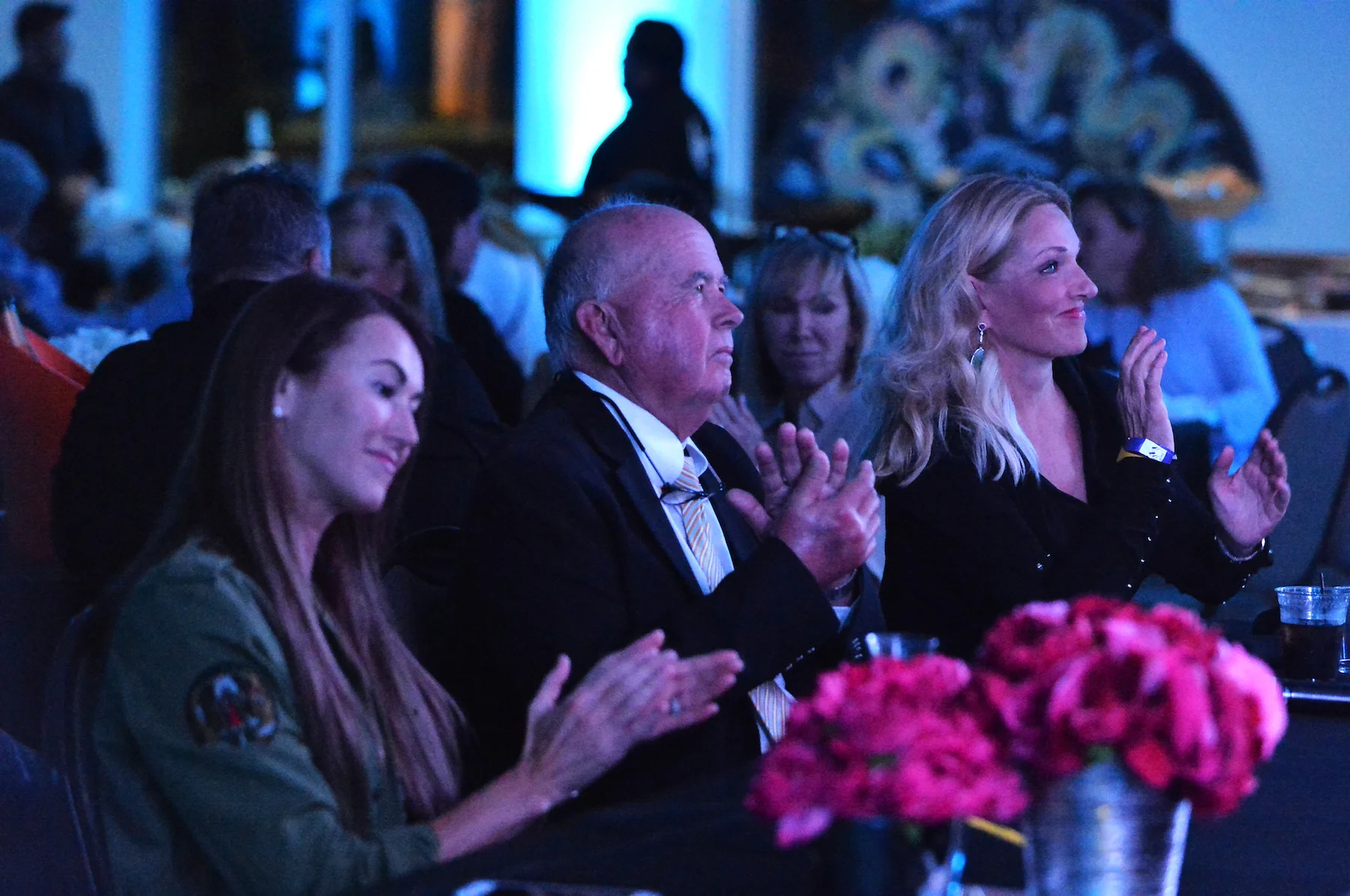 AEGT Honorary Chair P.J. Rizvi, Ronnie Beard and Executive Producer Kim Boyer judged the event. Photo by Annie Patterson