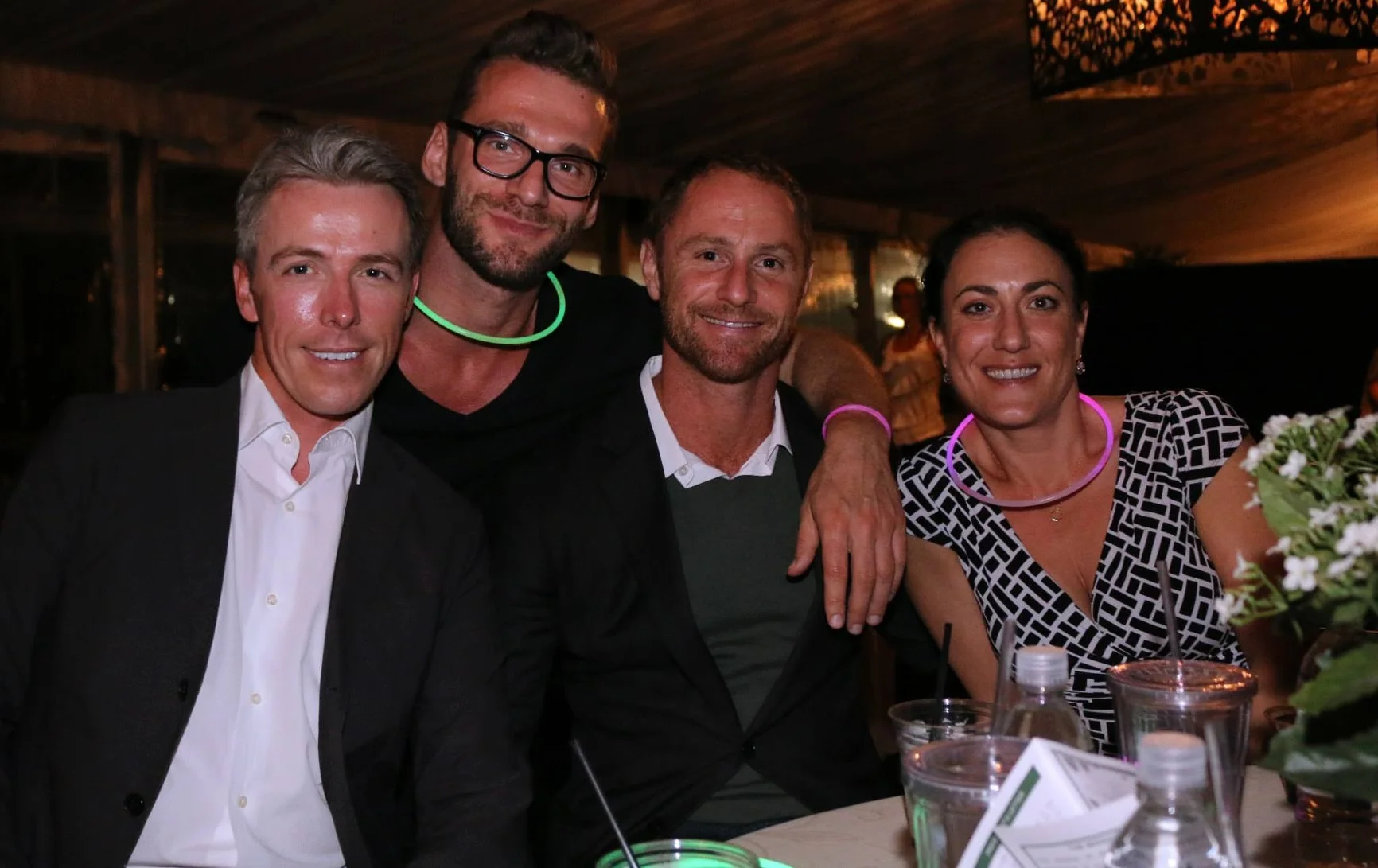 Paul Butterworth, Jeffim Kuznetsov, Shai Tertner and Christina Waters enjoying an Equestrian Aid Foundation event. Photo by Julie Unger