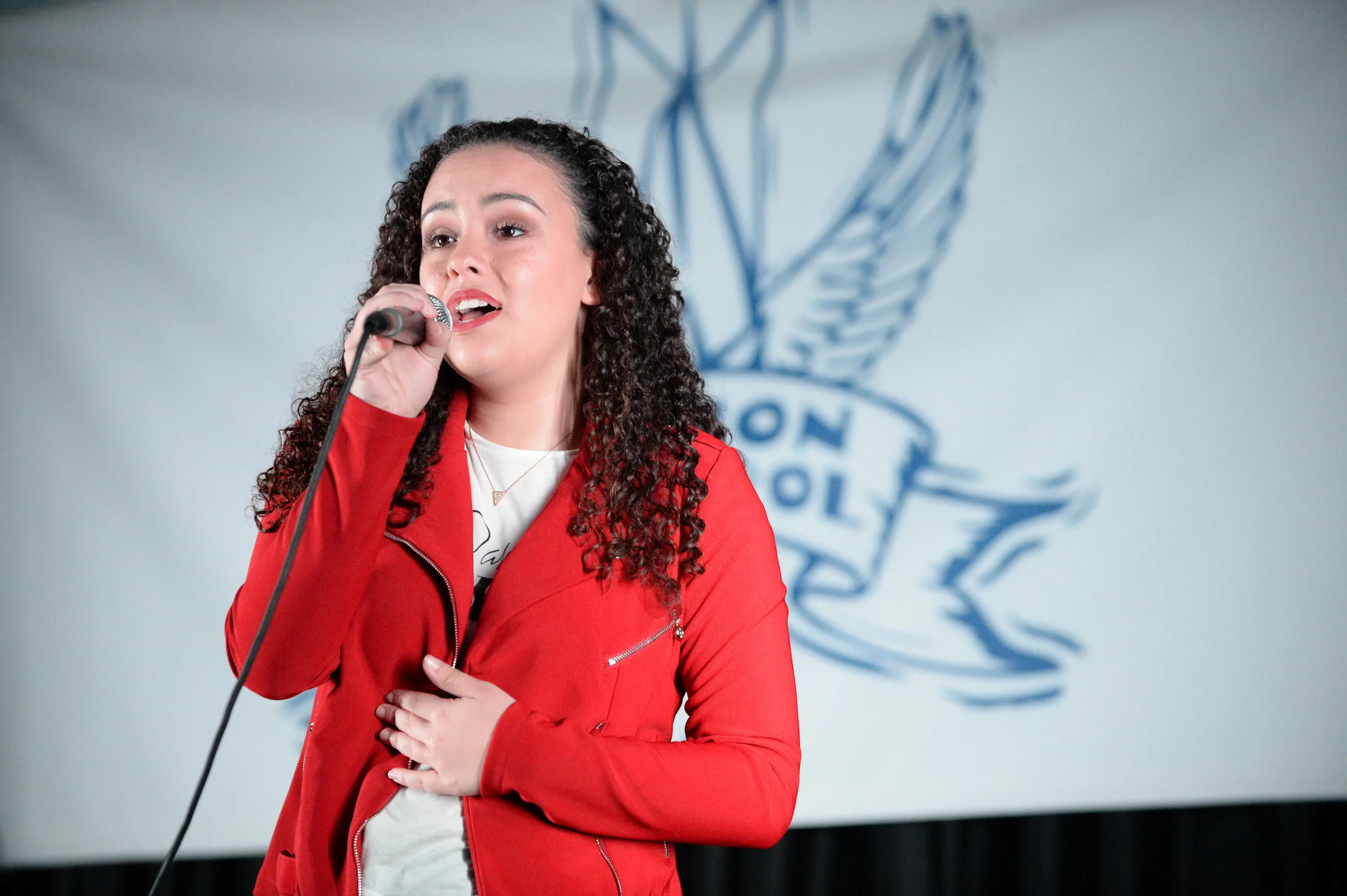 Cassie Ortiz wowed the crowd with her huge voice. DDeRosa photo.
