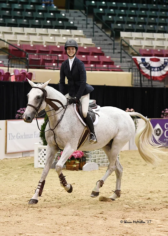 Catie Staszak earned eighth place at the 2017 Ariat National Adult Medal Final. Photo by Shawn McMillen