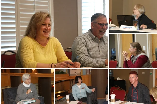 Clockwise from upper left, Kelly Francfort and Chris Mitchell, Patte Zumbrun, Julie Mann, Bobby Dean, Naomi Blumenthal and Peggy McElveen. Photos by EQ Media