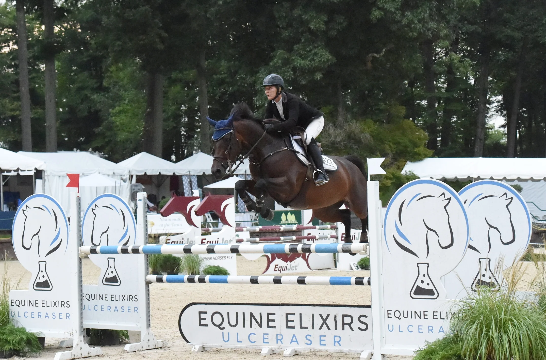 Penny Brennan and Darena MB won the $5,000 Welcome Stake,sponsored by Equine Billing Services. Photo by Anne Gittins Photography