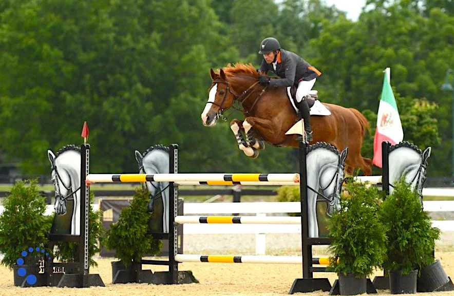 Wilhelm Genn (GER) and Bugatti, owned by Eduardo Leon, won the $40,000 Country Heir I Grand Prix. Photo by Anne Gittins Photography