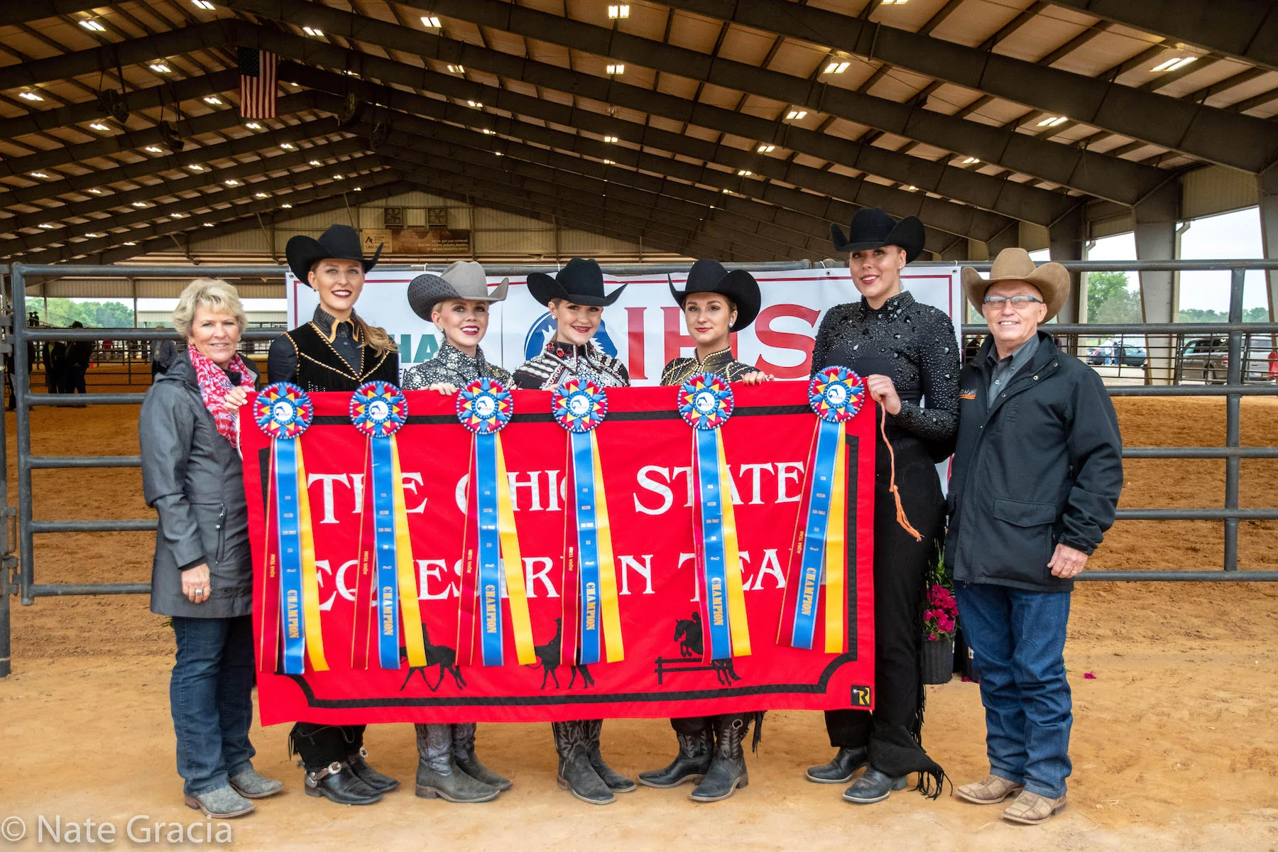 The Ohio State University, led by Debbie and Ollie Griffith, won the team competition at the Semi-Finals hosted by Florida State University. Photo by Nate Garcia
