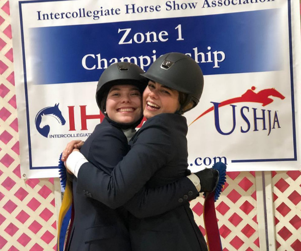 Alexandra Ferris and her competitor Elizabeth Sams. Photo courtesy of Alexandra Ferris