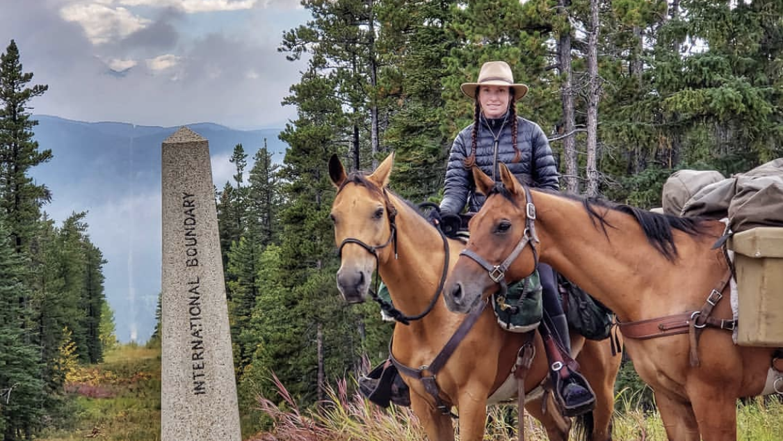 Gillian Larson with Shyla and Takoda