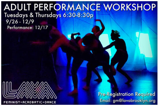 ADULT PERFORMANCE WORKSHOP : SESSION I