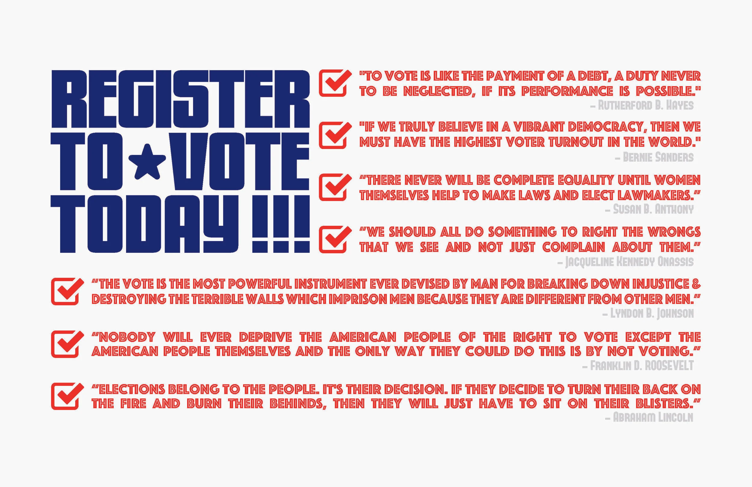  Get Out the Vote Poster 