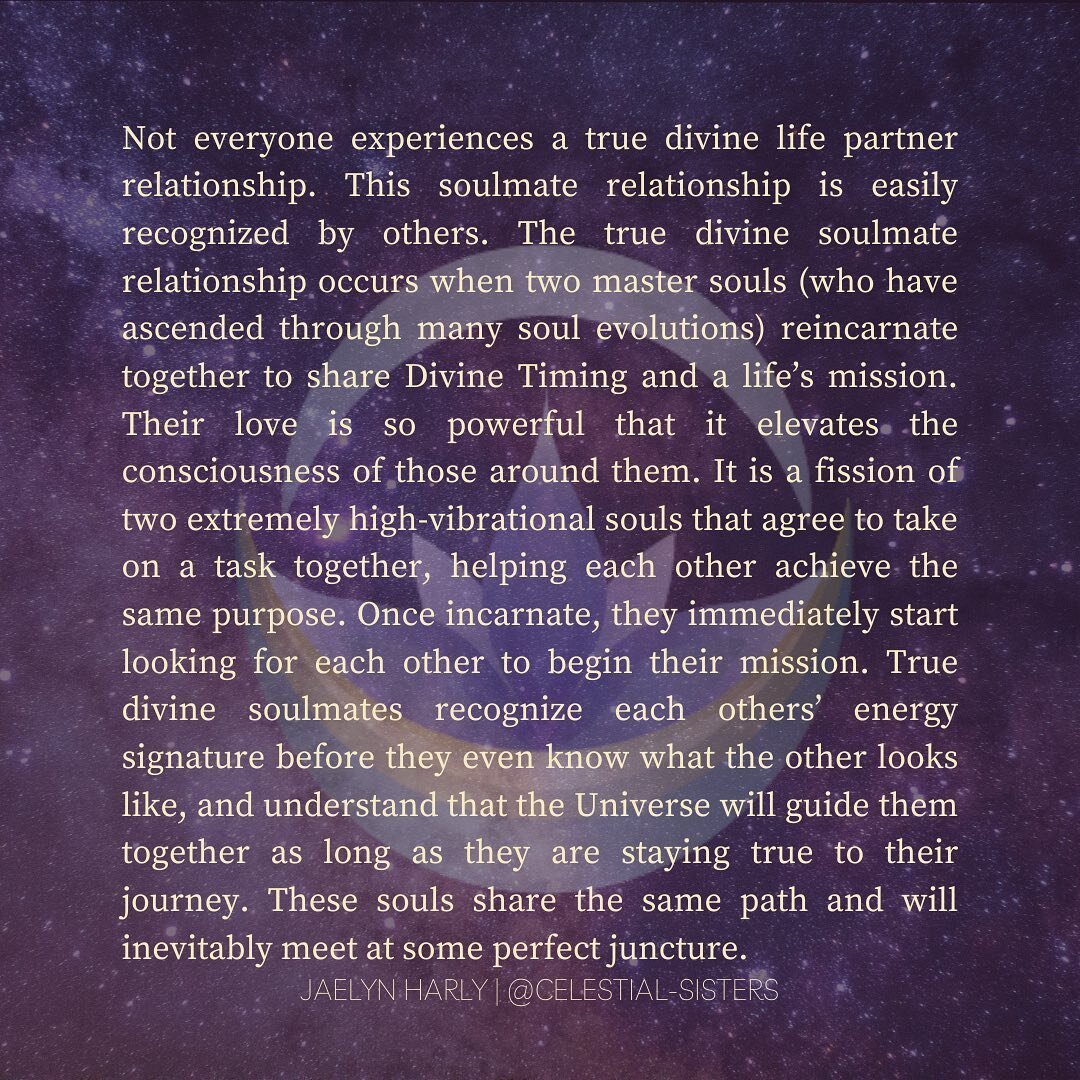 The term &lsquo;soulmate&rsquo; has a much wider breadth than most people know.

In fact, I teach about at least 7 classifications of intimate soulmate relationships: twin flame, &lsquo;diamond in the rough&rsquo;, incompatible, &lsquo;unfinished bus