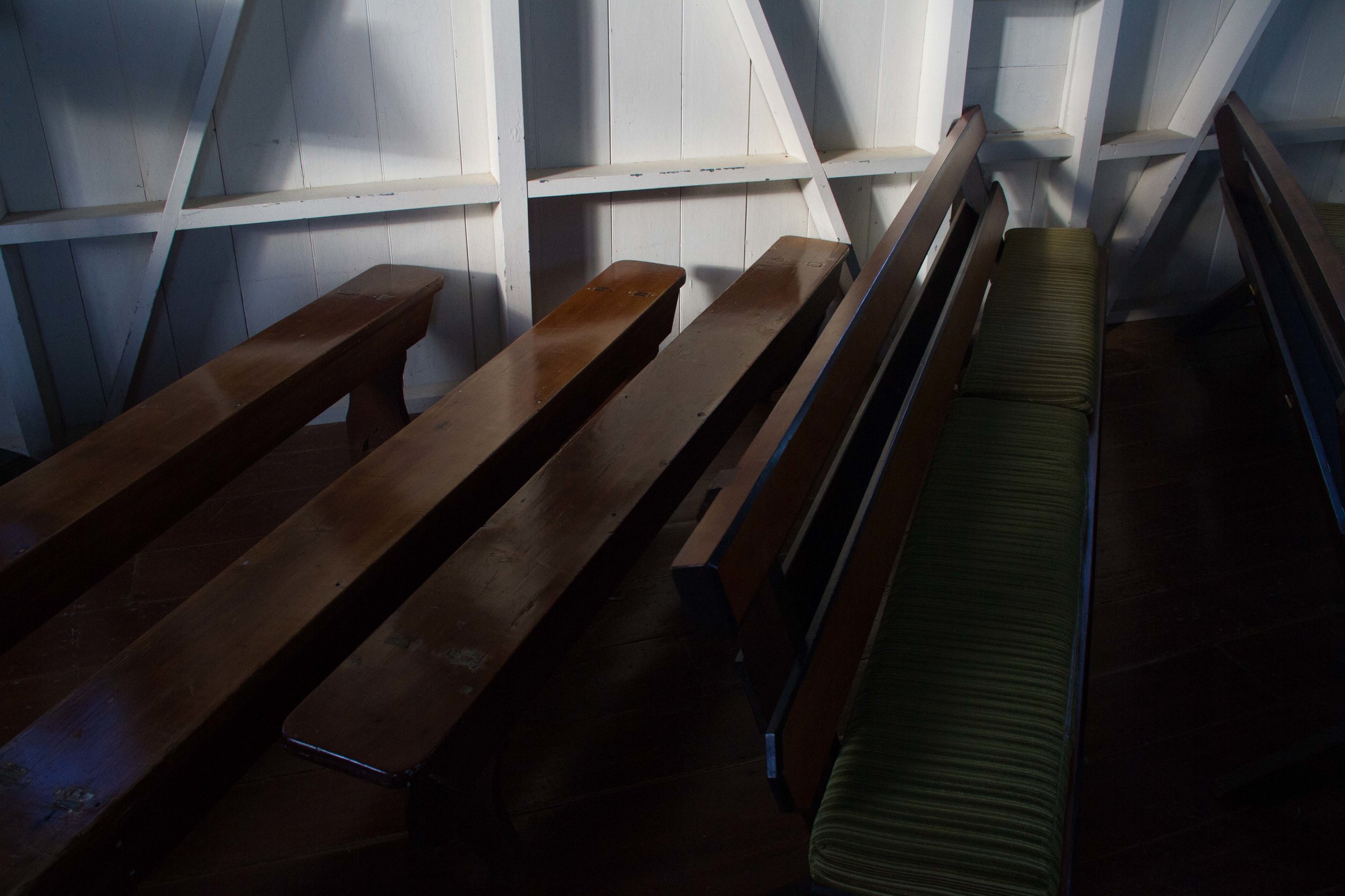 Chairs, St Michaels Anglican, Ōhaeawai, 2017