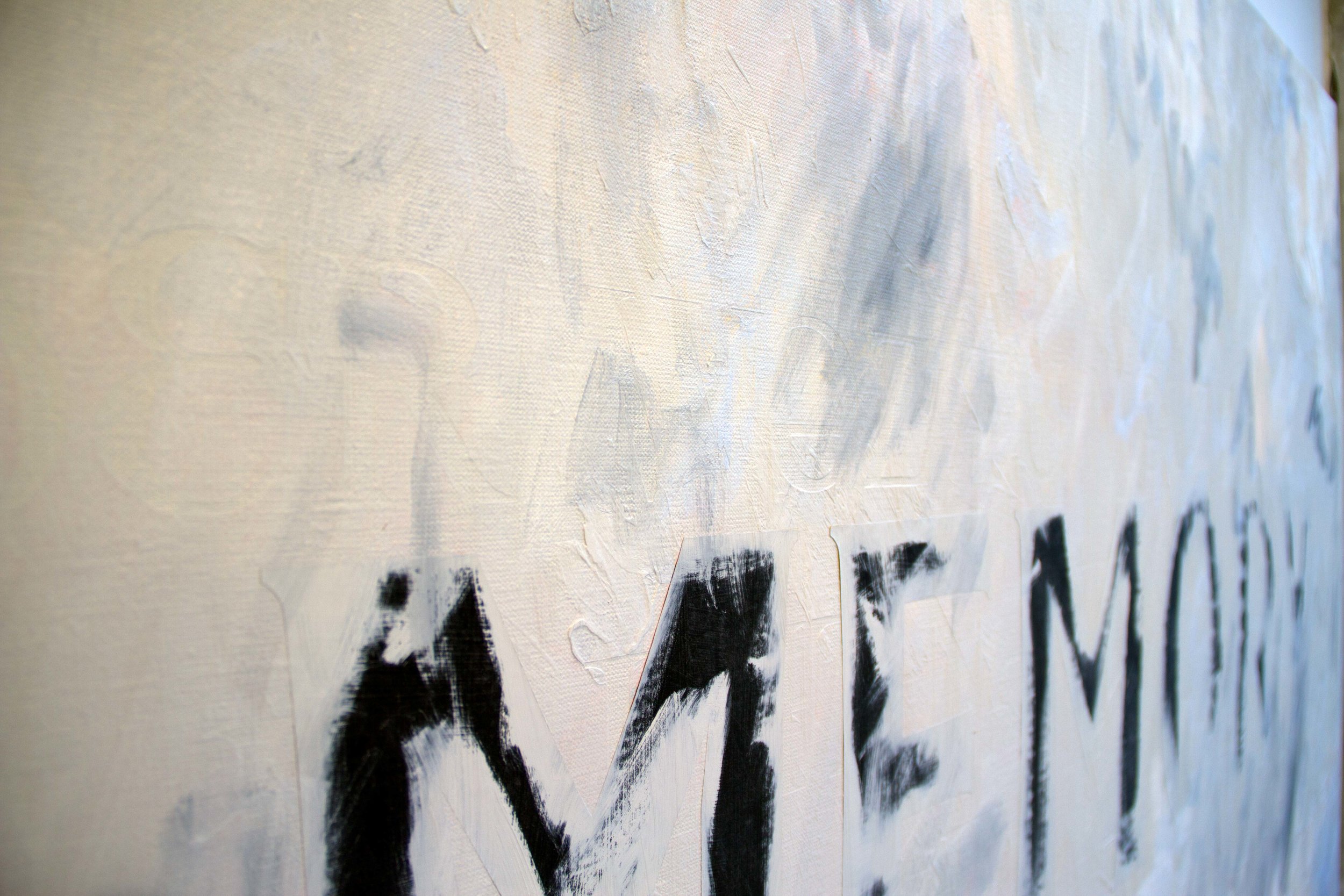 A Memory (of how we live today), 2011-17, oil and vinyl on linen