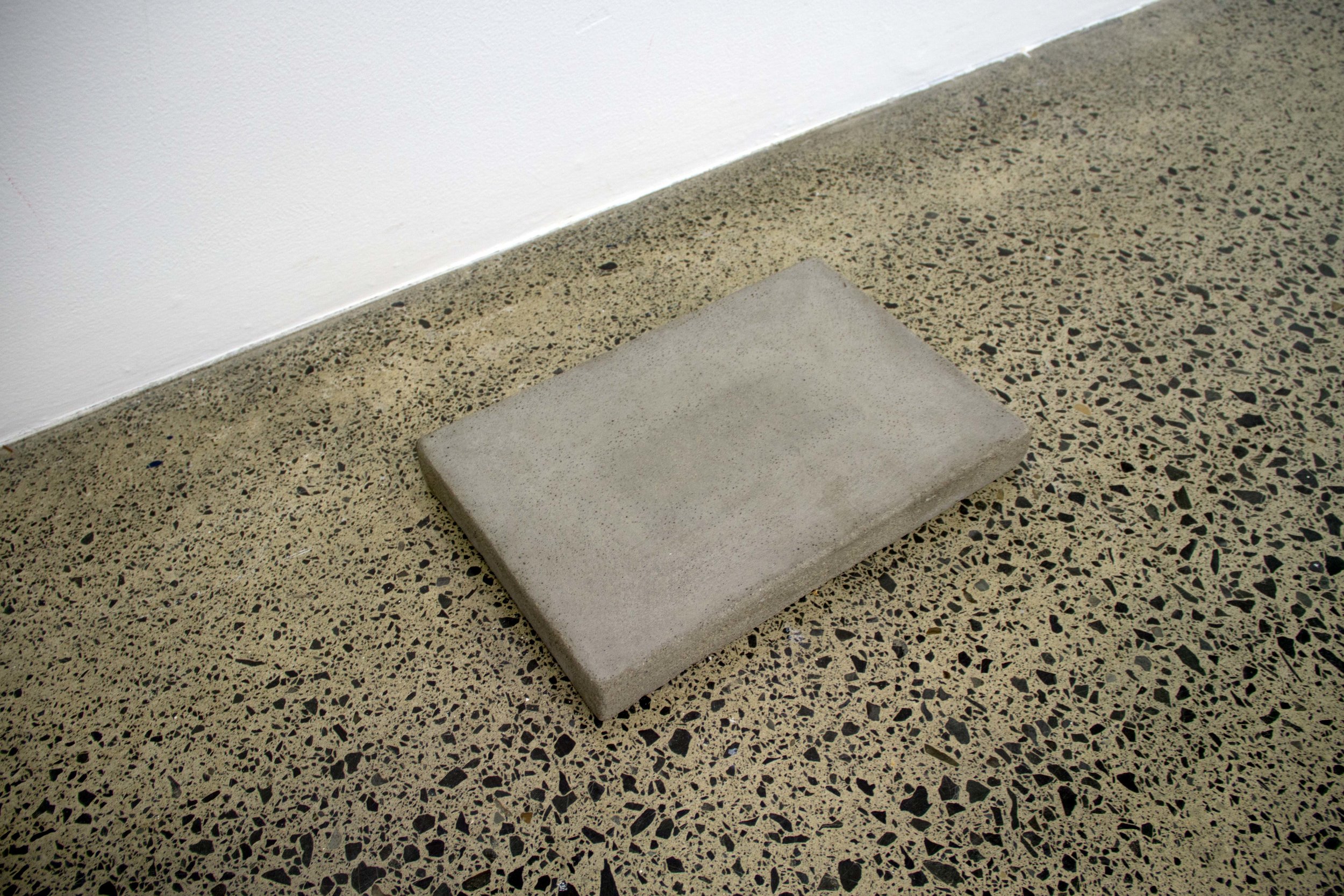 Damnatio Memoriae, 2017, bronze embedded in concrete