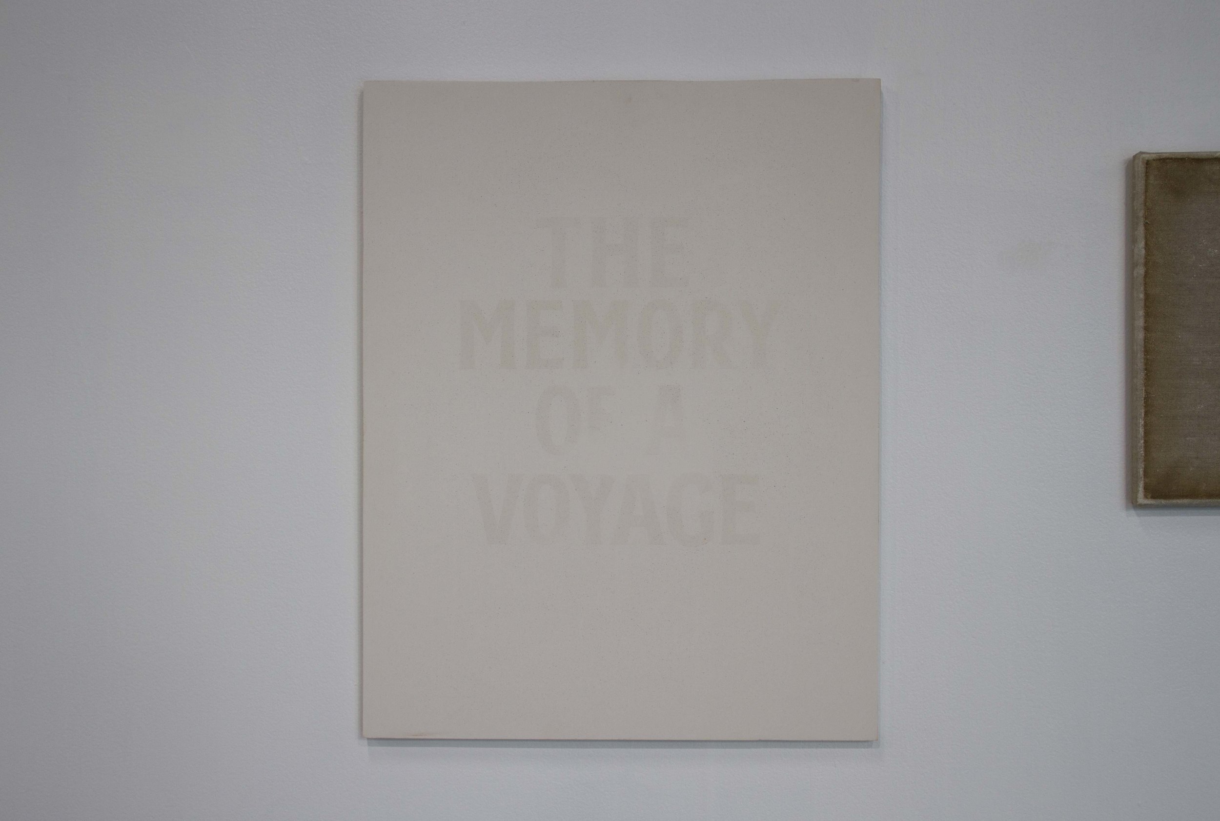 The Memory of a Voyage, 2017, lacquer on plaster