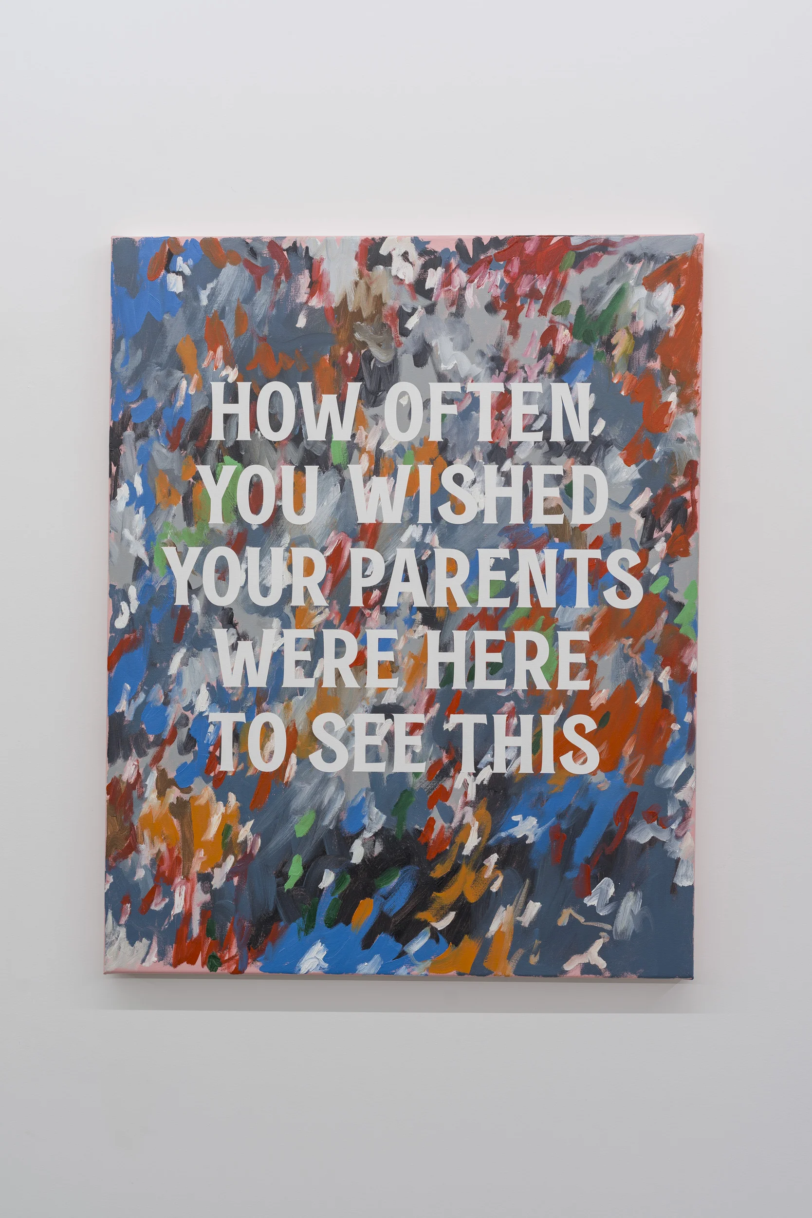 How Often You Wished Your Parents Were Here To See This, 2017 Oil on linen, 1015mm H x 800mm W, Available from Tim Melville Gallery