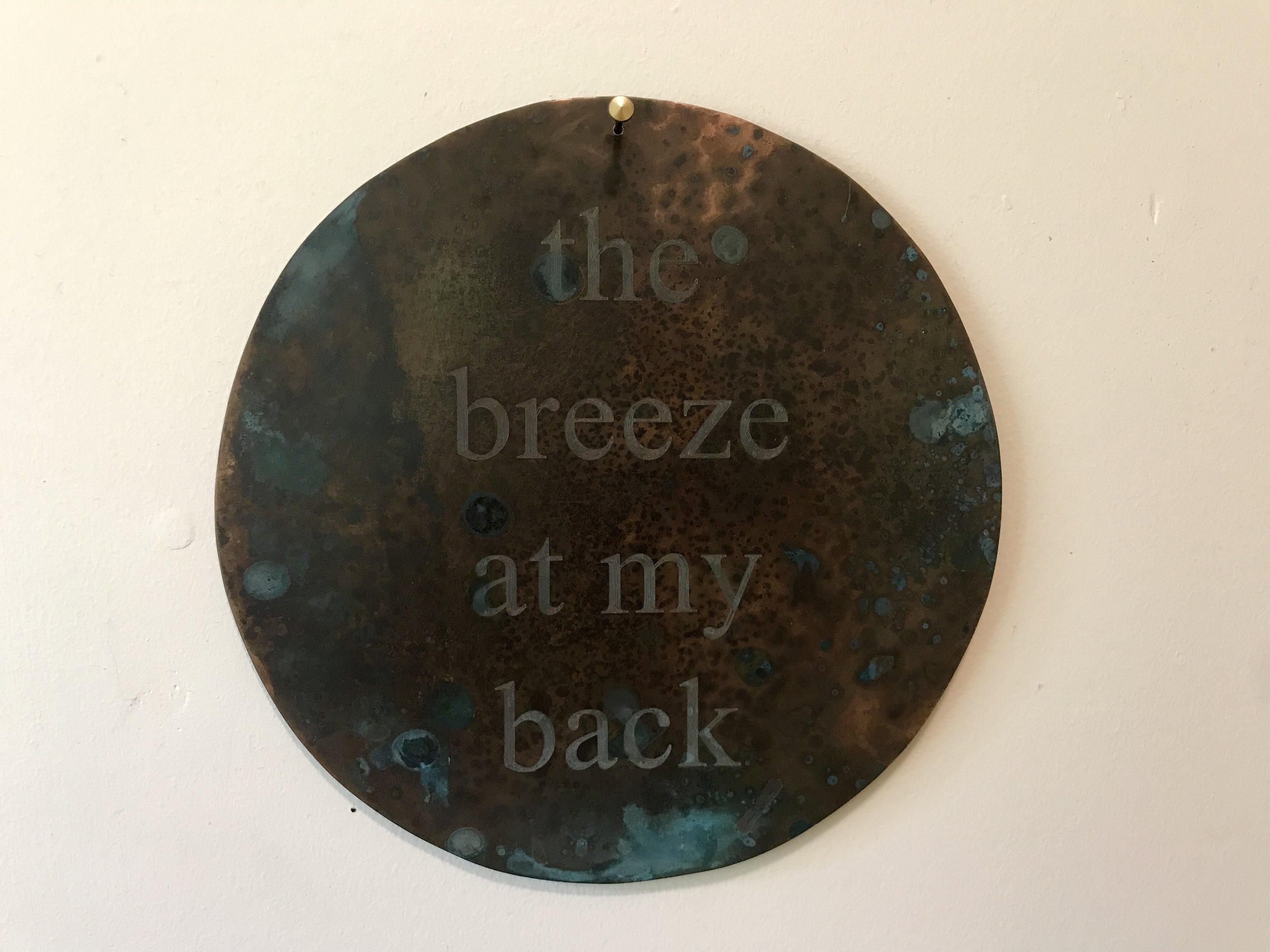 A Memorial to the Breeze, 2002-19, AP, patinated copper