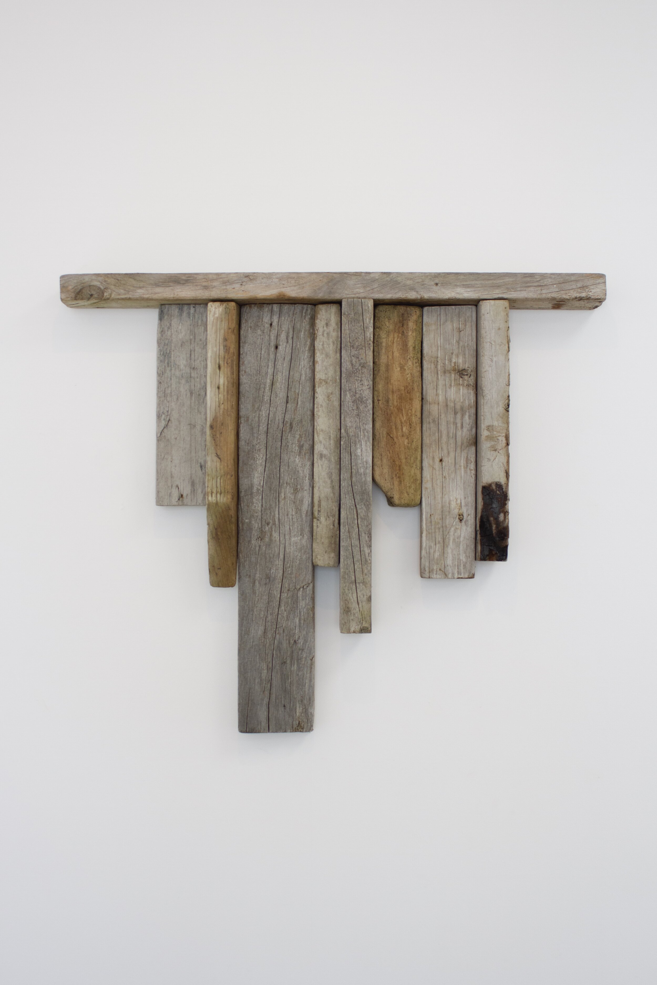 A Monument to the Manukau, Things Returned, 2020, Found wood, 750 x 890 x 100mm