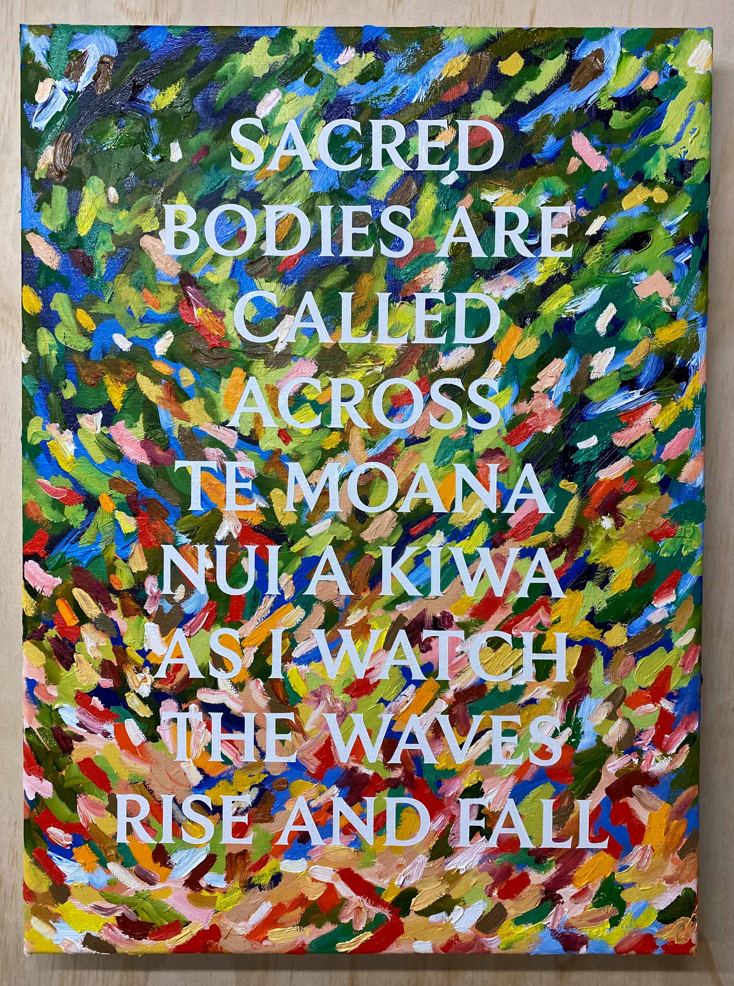 Sacred Bodies,  2021, oil on linen, 600 x 450mm