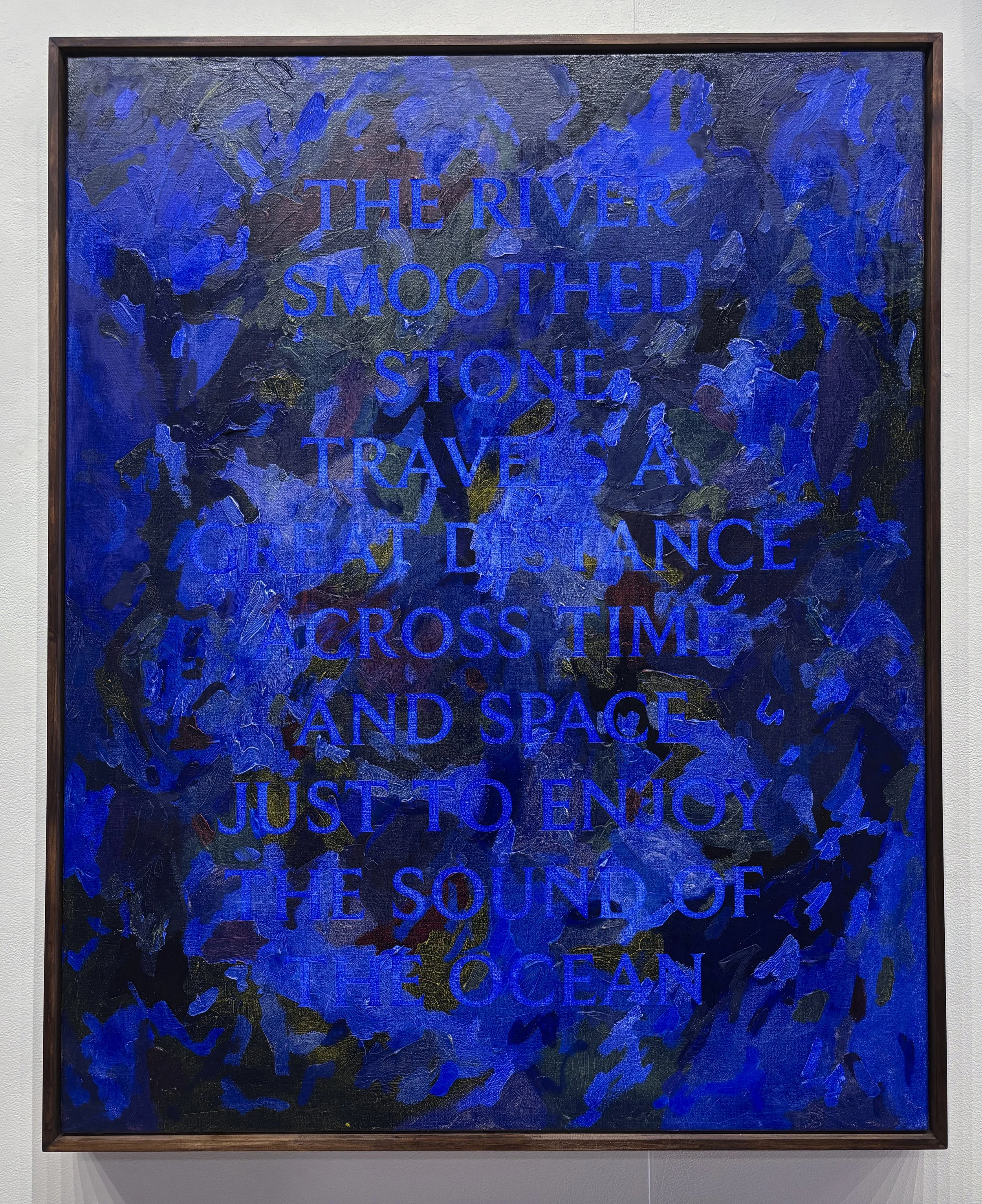 The River Smoothed Stone (dusk), 2022-25, oil on linen, 1000 x 800mm
