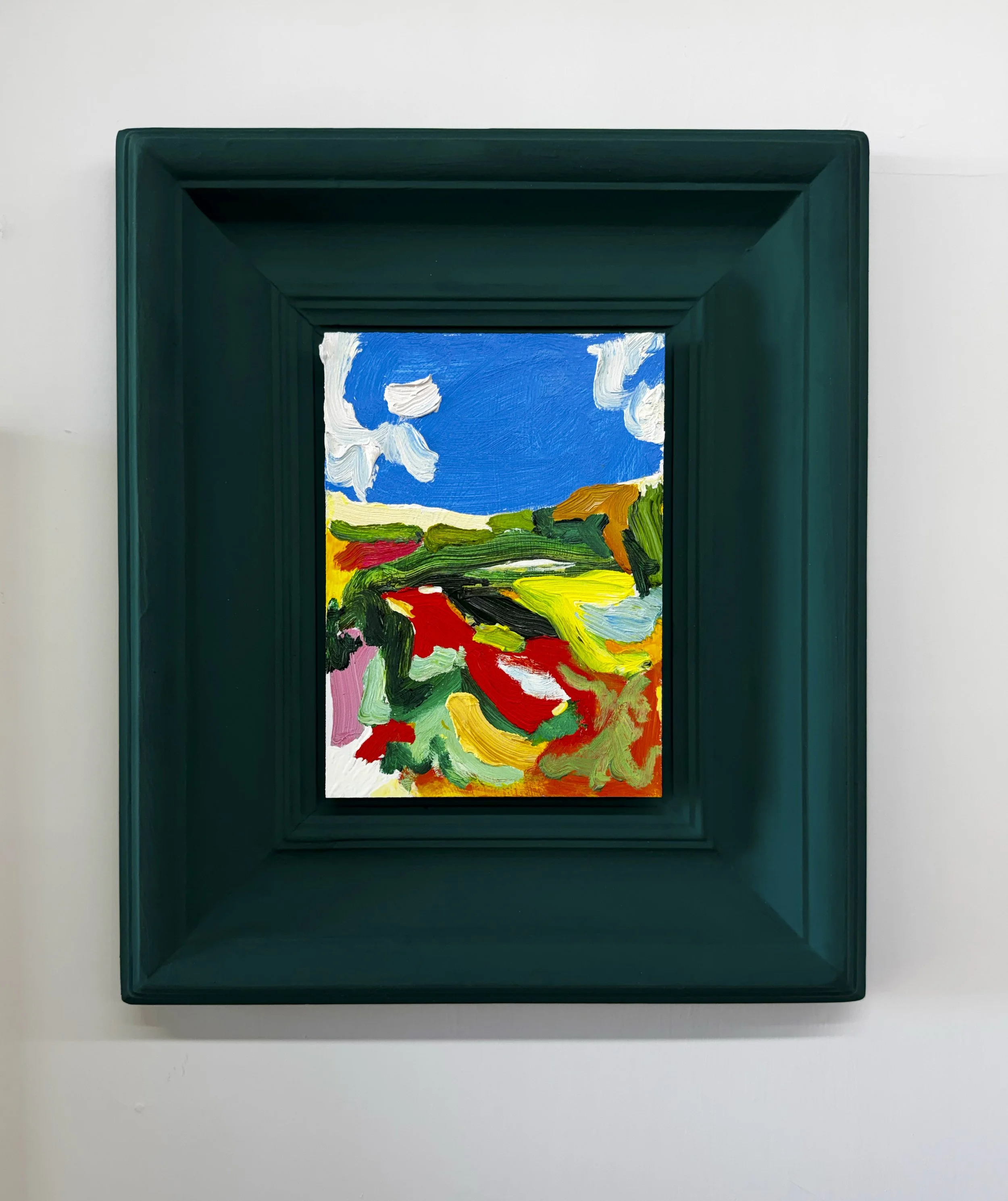 the Hokianga, 2025, oil on board, 193 x 142mm (370 x 315 x 45mm framed)