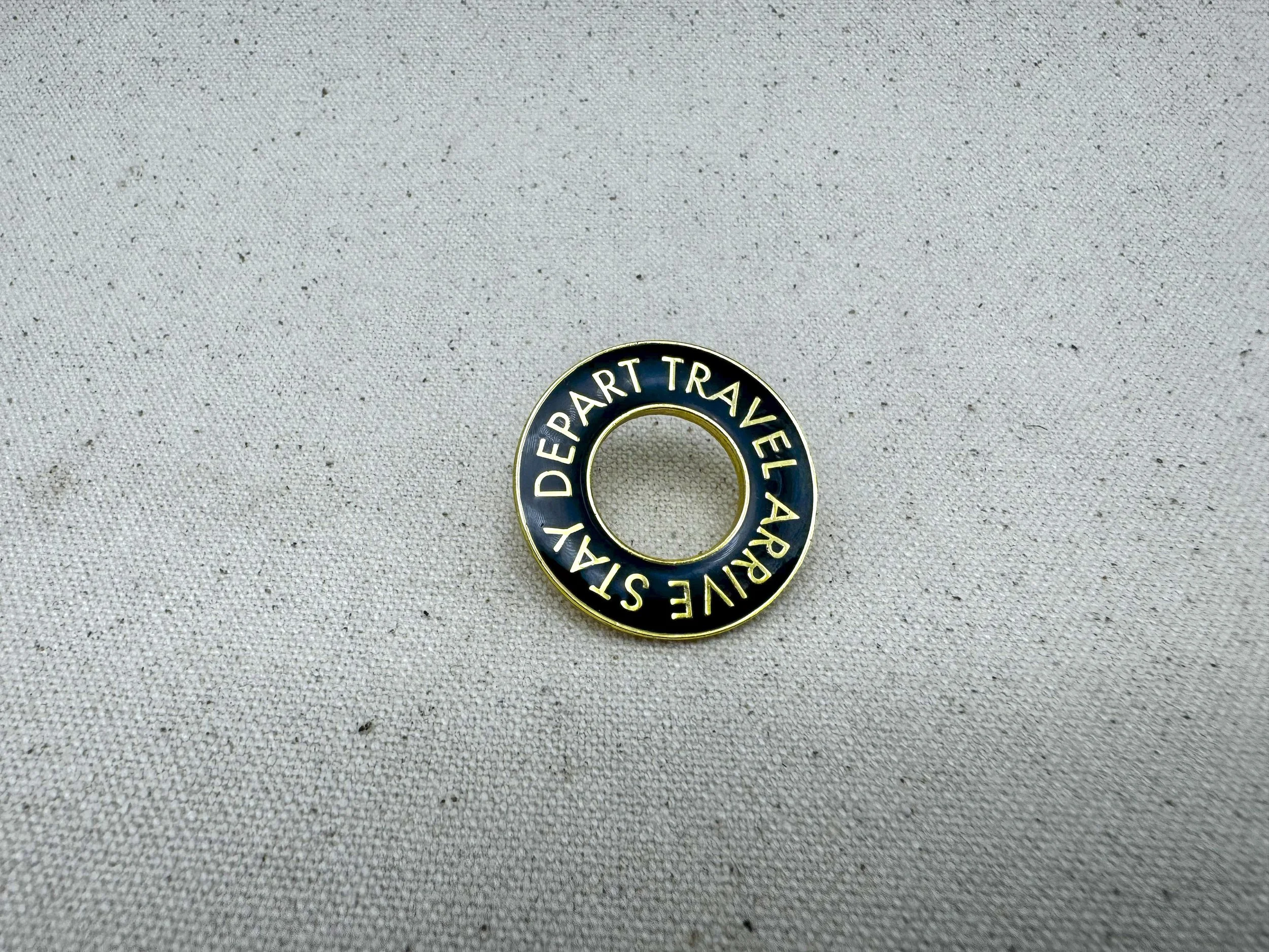 The journey is saturated, brooch