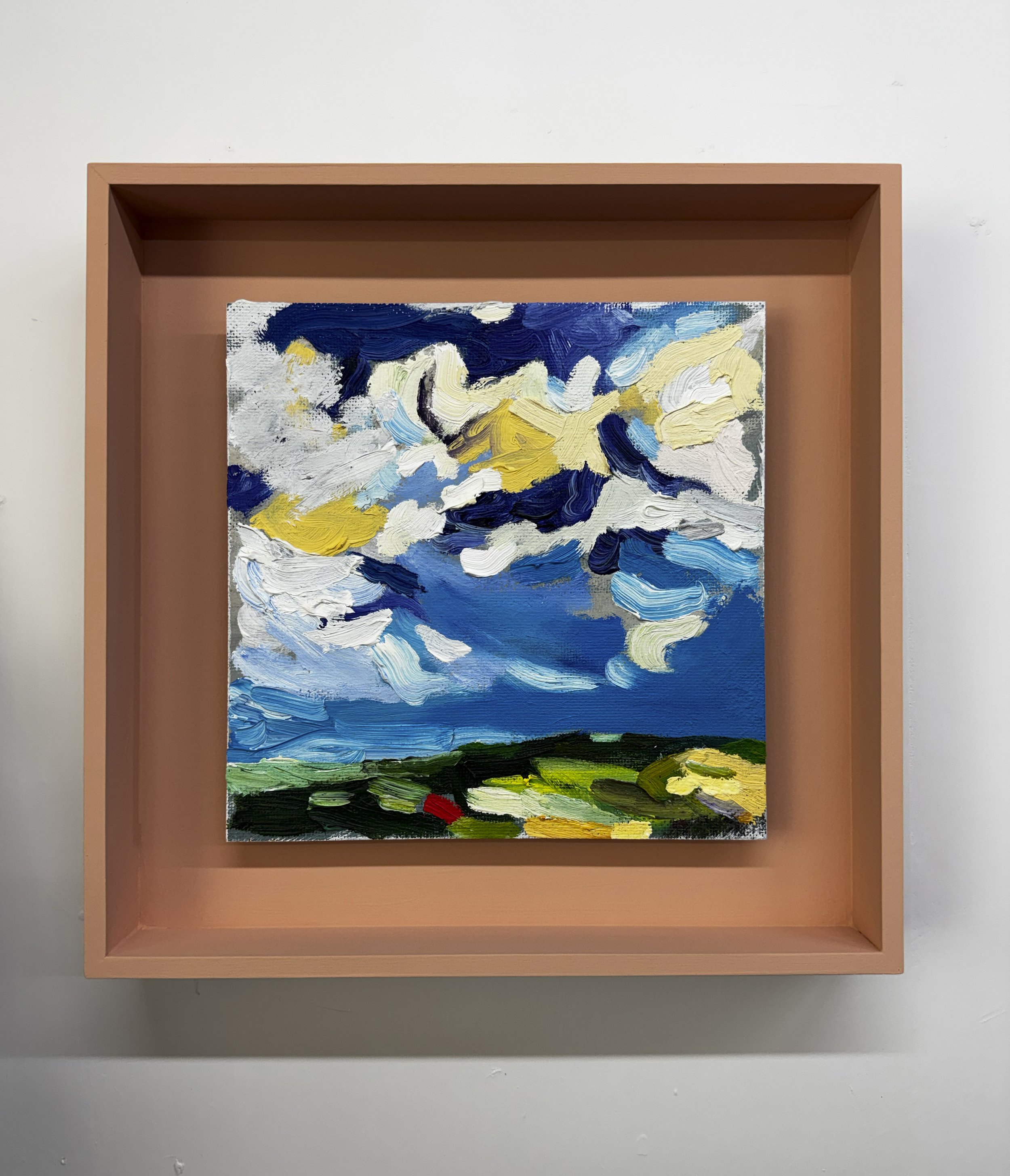 Aiteall (pronounced AT-ell or AH-kull), oil on board, 2026, 251 x 251mm (framed 360 x360 x 60mm)