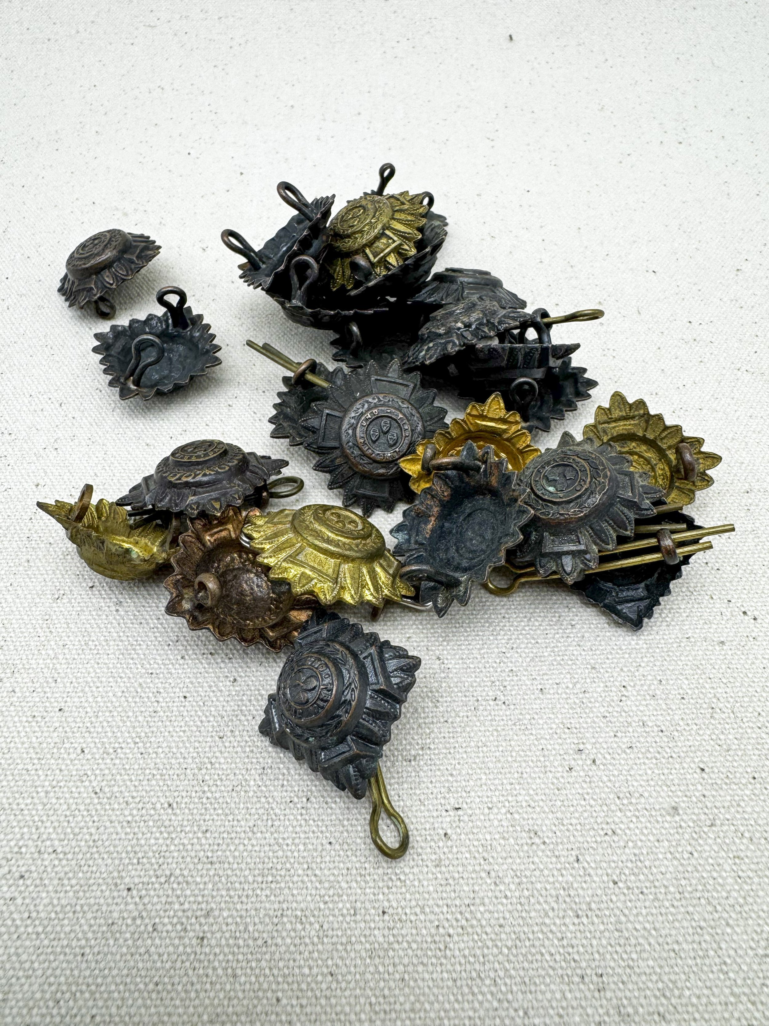 WWII Period British Army Metal Rank Pips