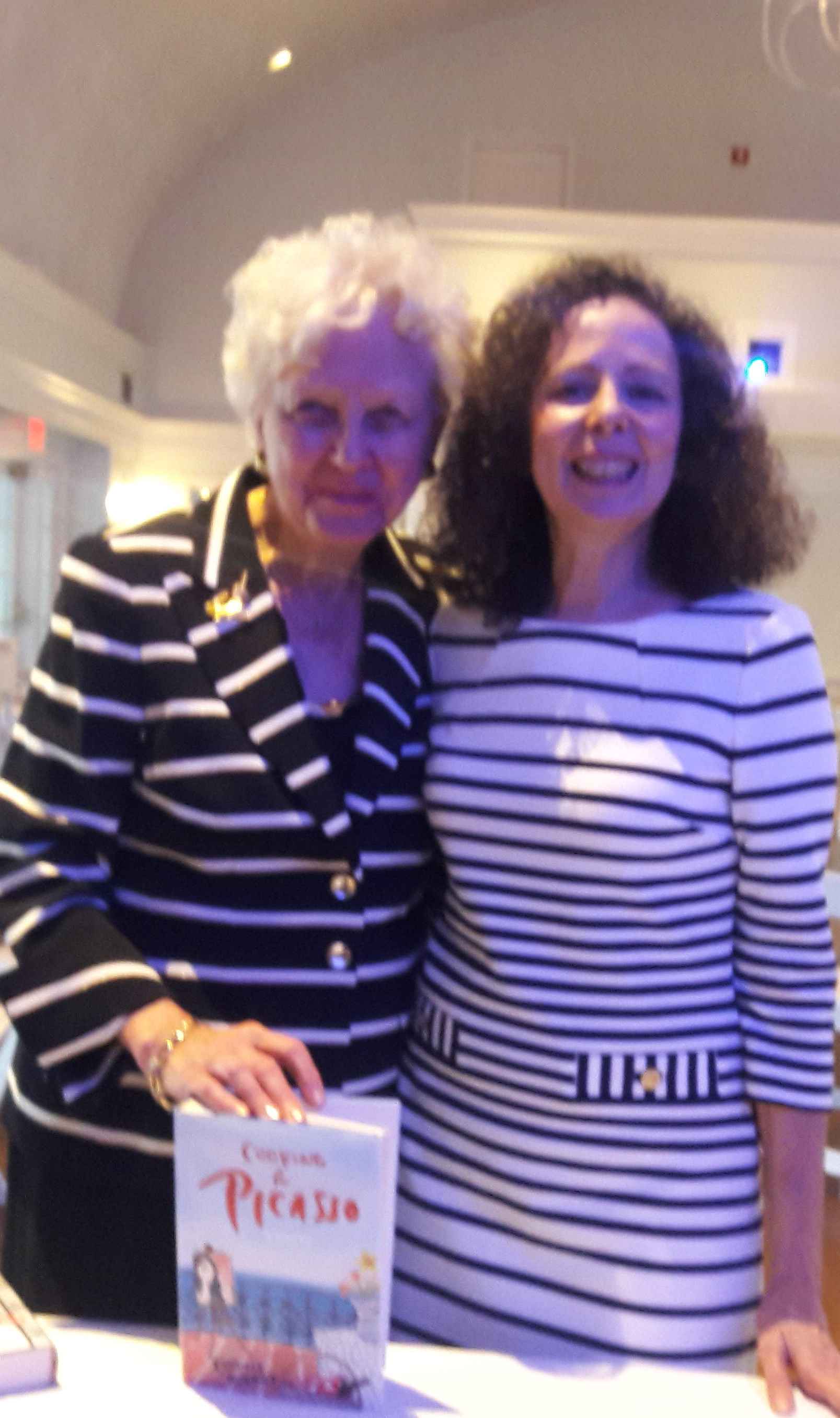 Camille Aubray with Diane Garrett of Diane’s Books in Greenwich, CT