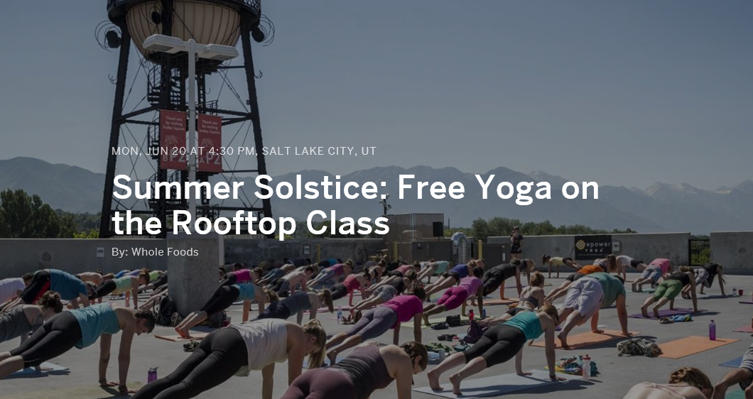 Summer Solstice: Free Yoga on the Rooftop Class