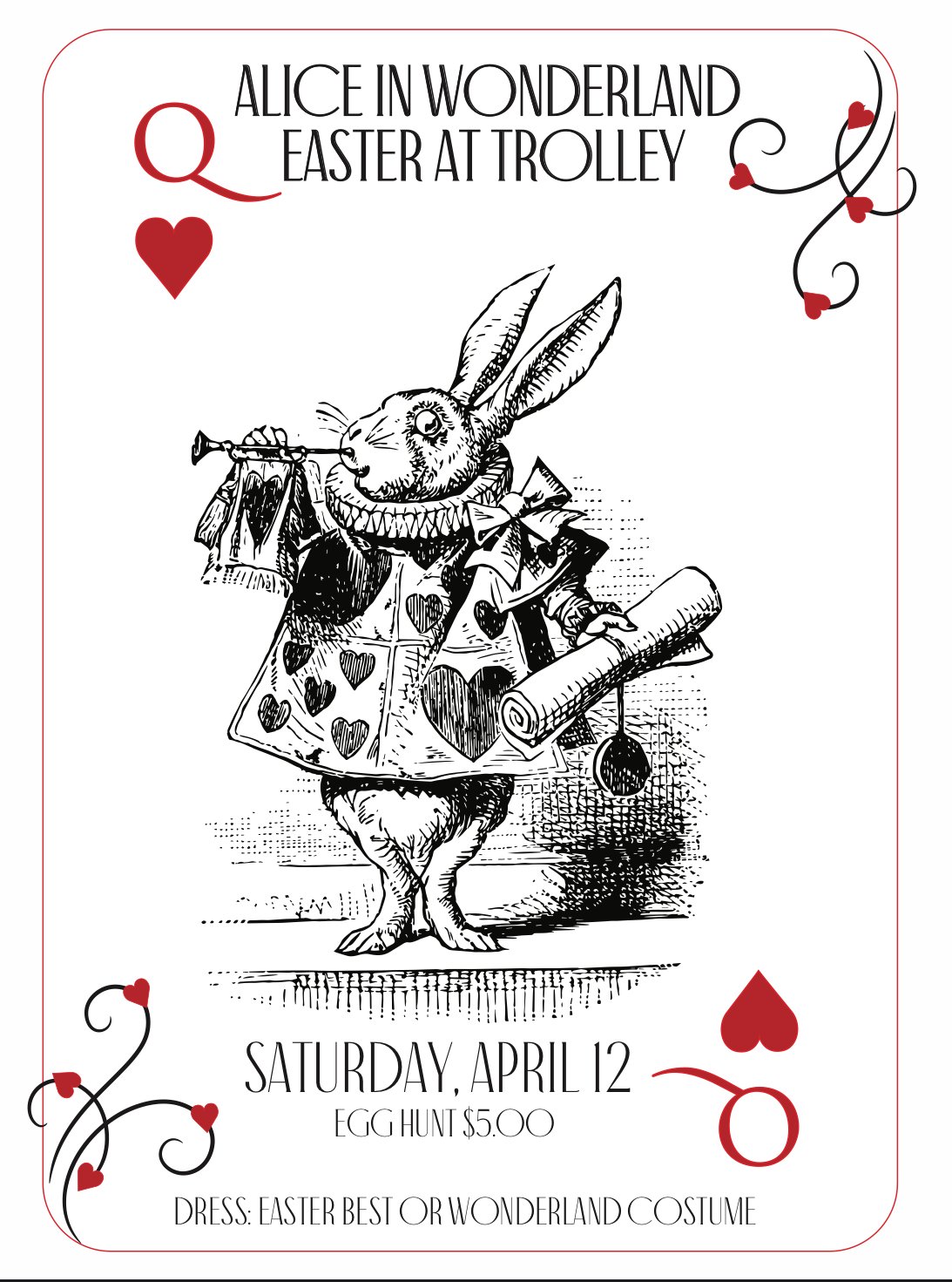 Alice in Wonderland Easter at Trolley