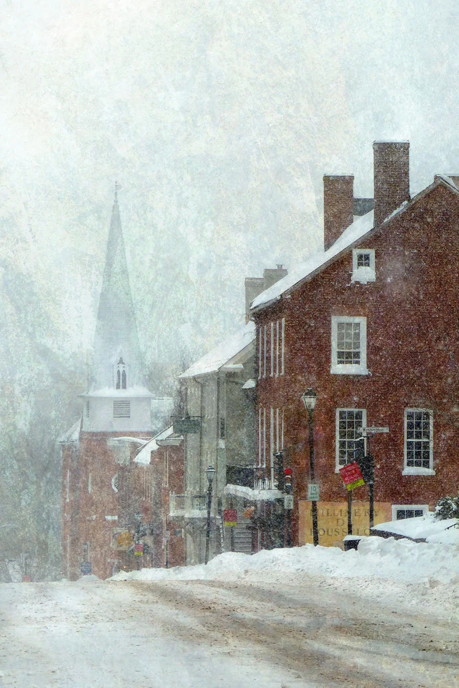 Snow on Lexington, VA