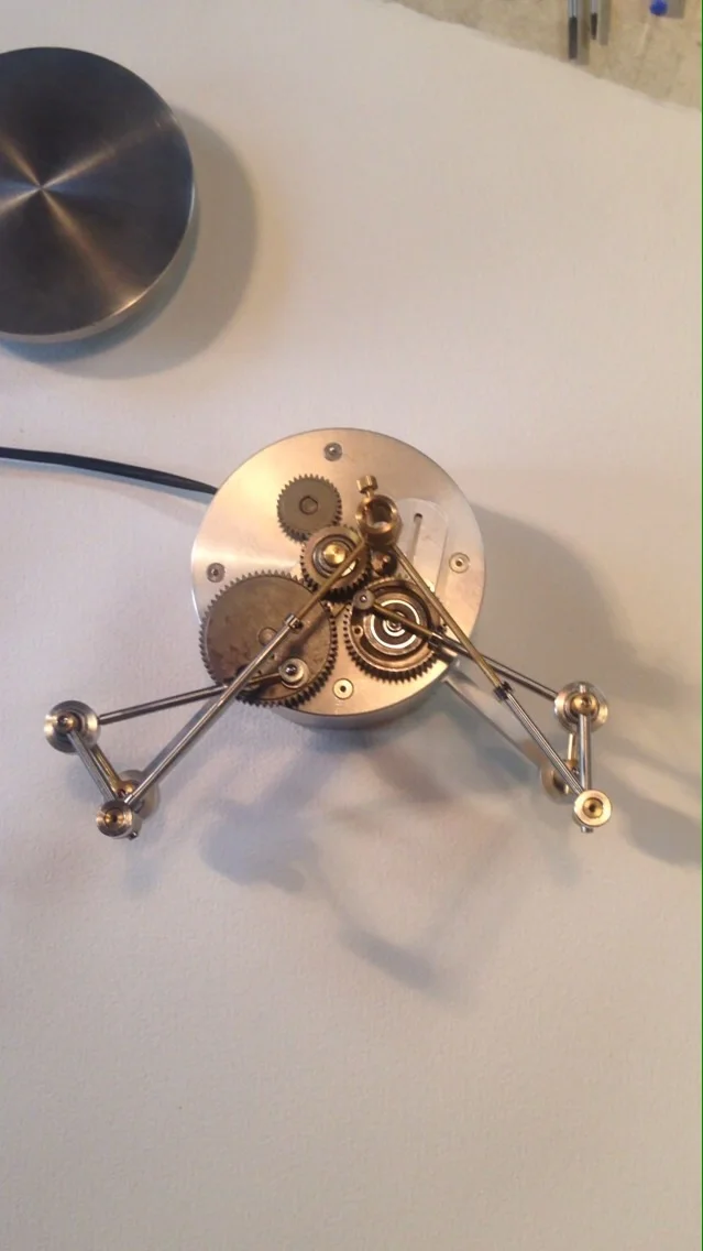 Miniature geared drawing machine.