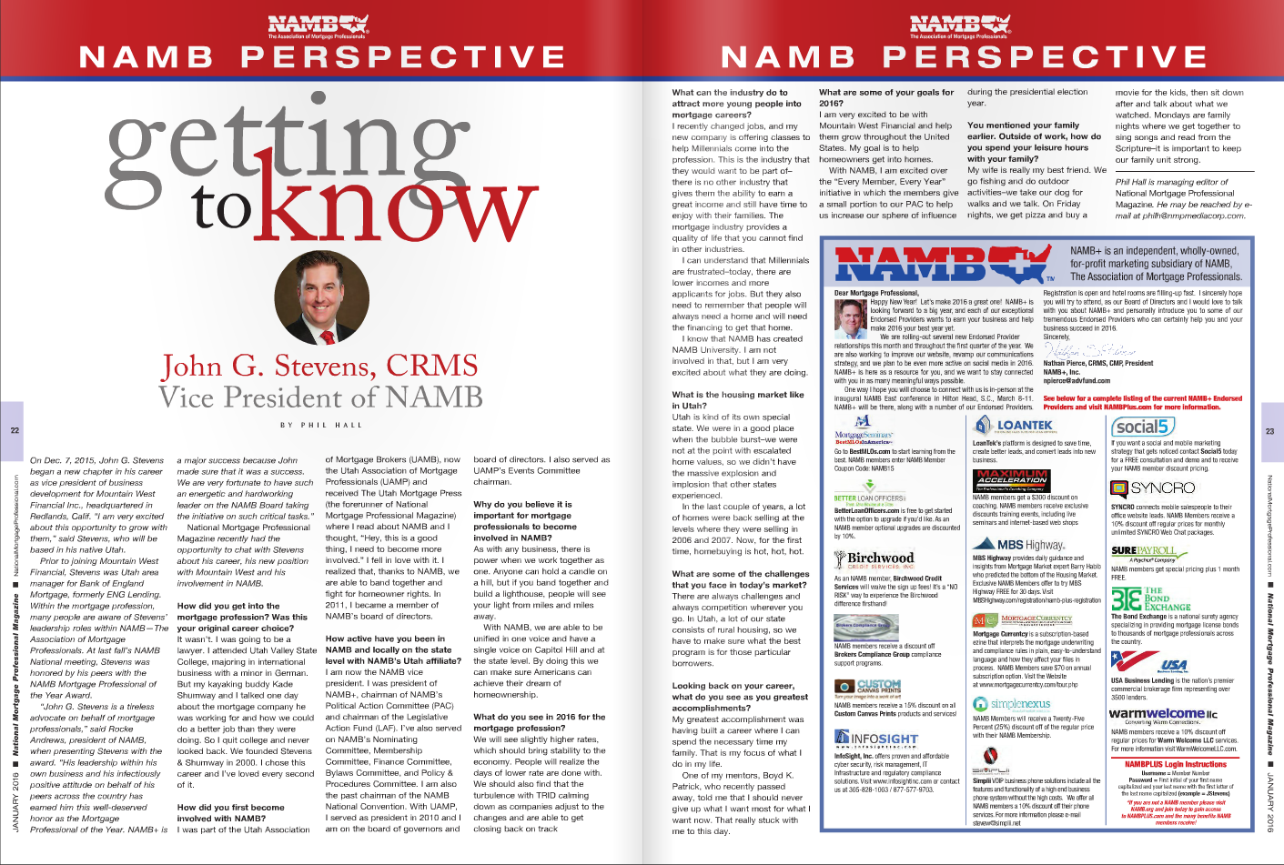 Getting to Know - John G. Stevens