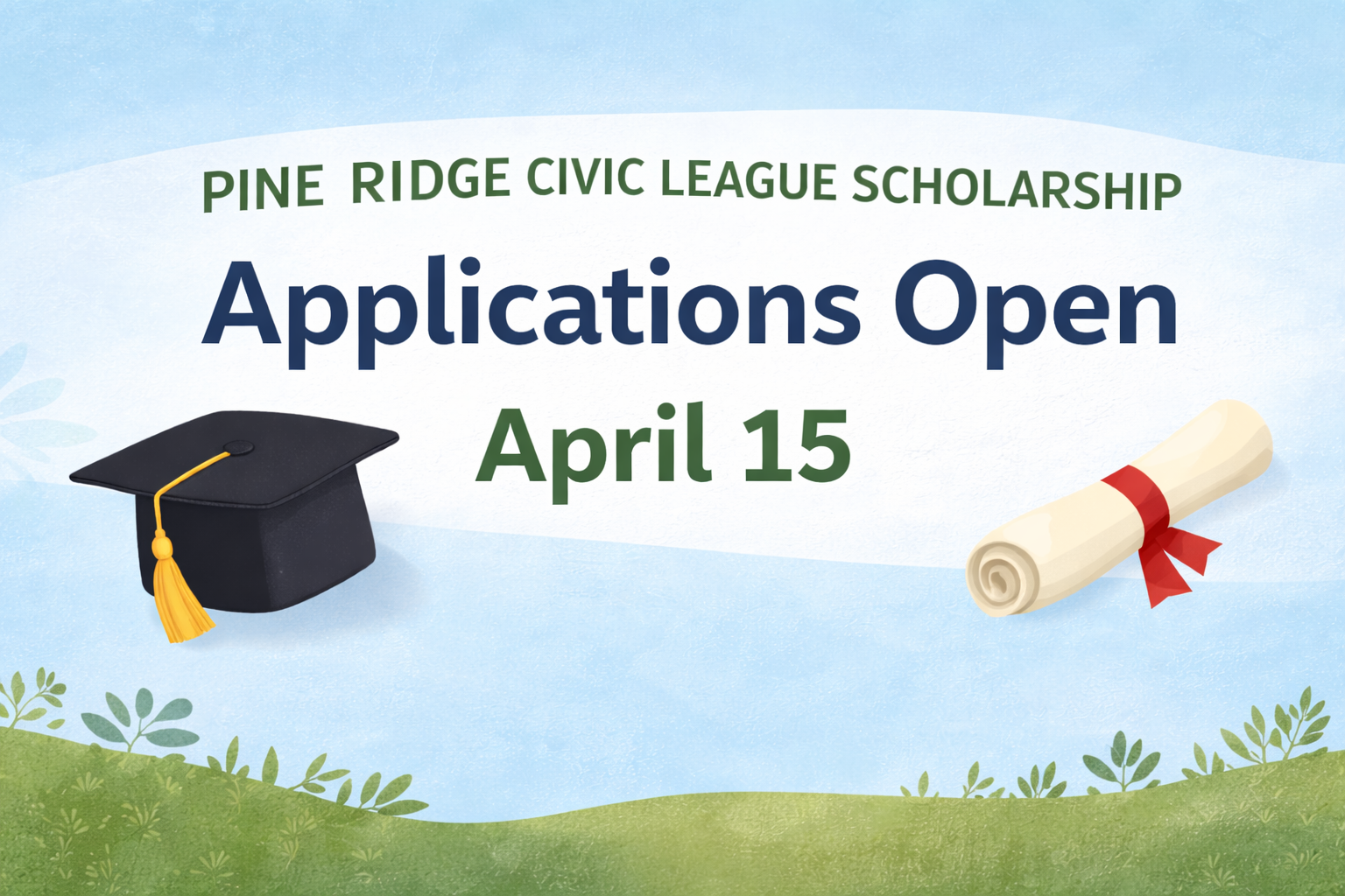 Pine Ridge Civic League Scholarship – Applications Open