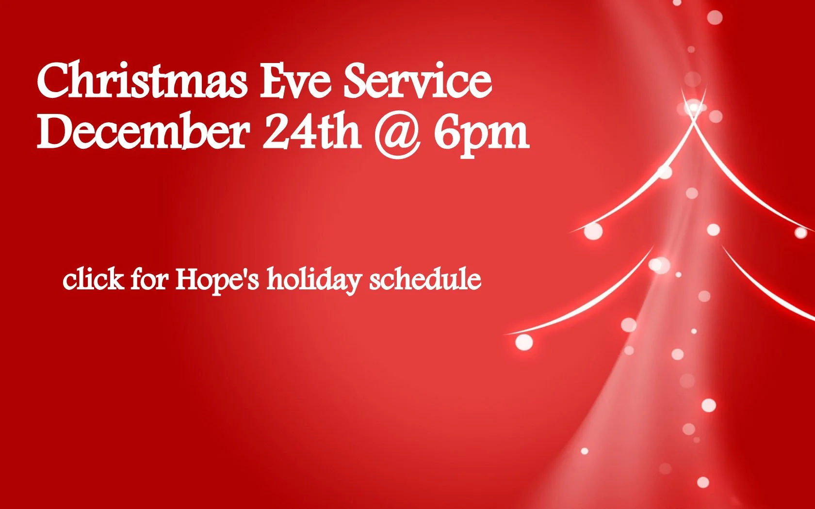 Christmas Eve Service