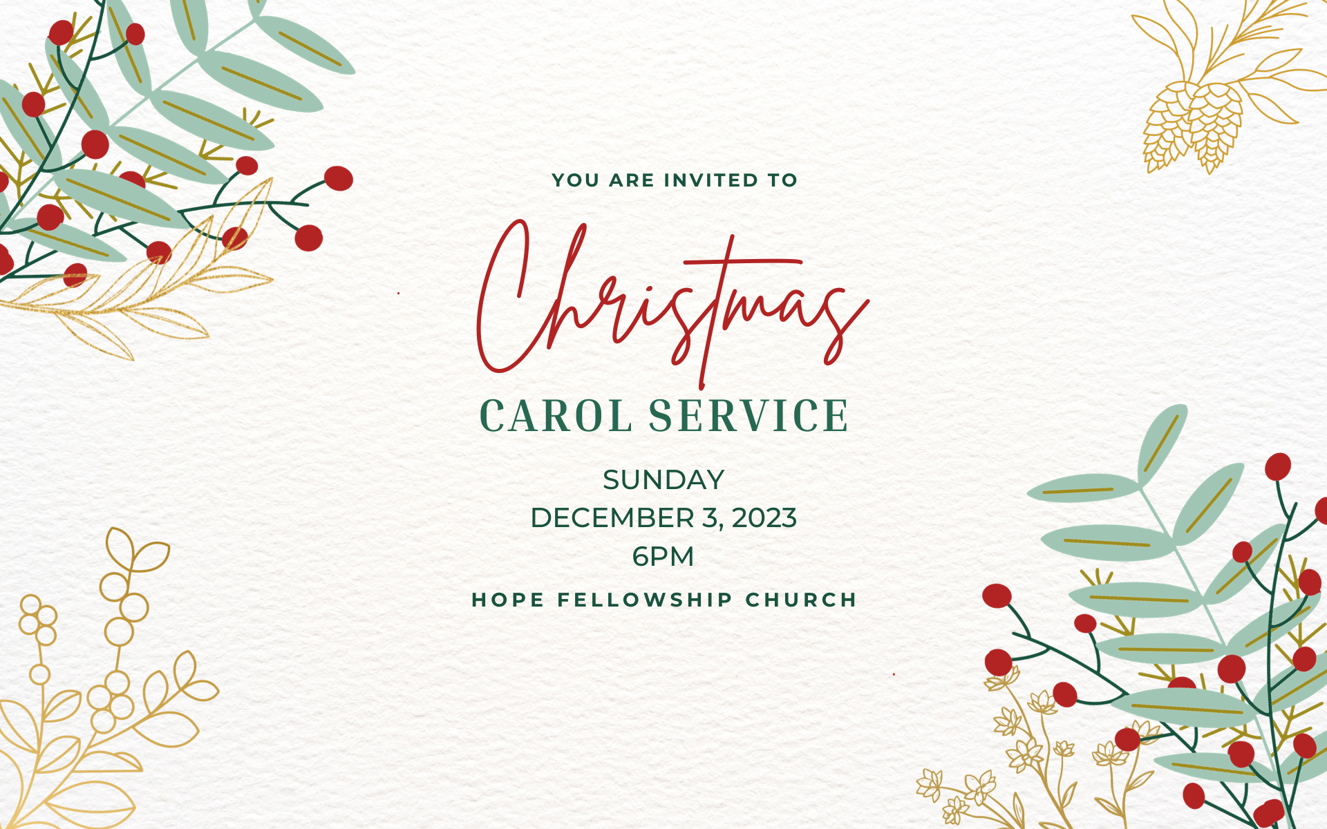 Christmas Carol Service