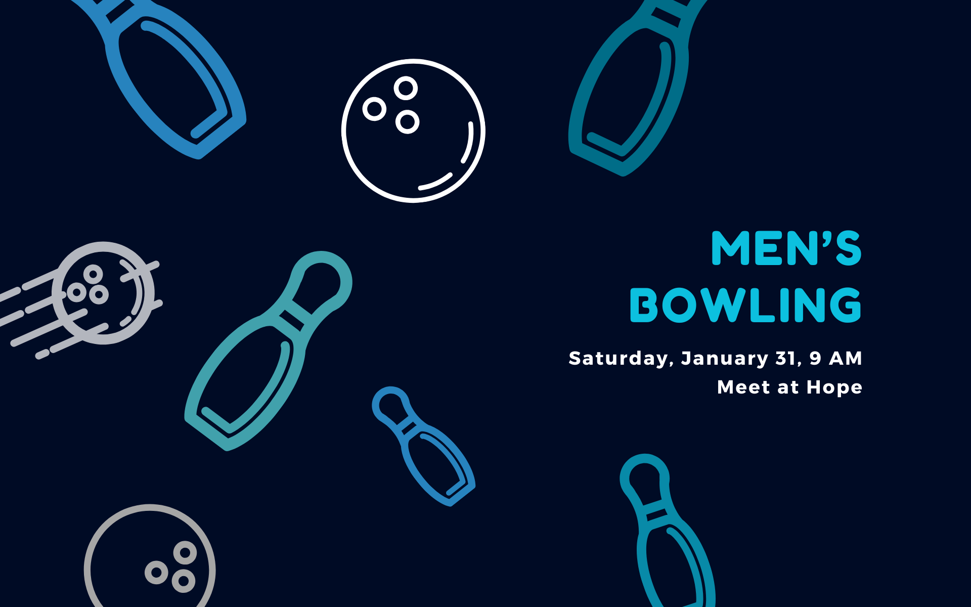      

 
   Men join us on Saturday, January 31 at 9 AM for donuts, hear a talk from one of our men, and then go candlepin bowling in Davis Square. Cost: $5.   Register here  . 
 




















  
  



     