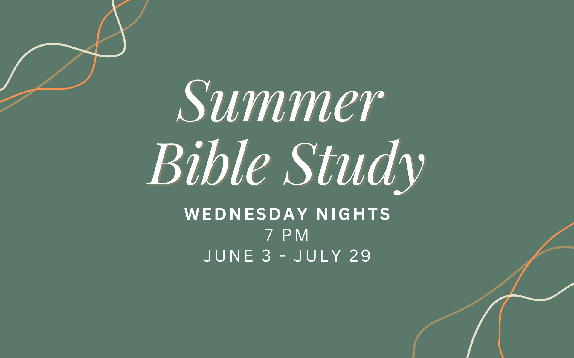 Summer Churchwide Bible Study