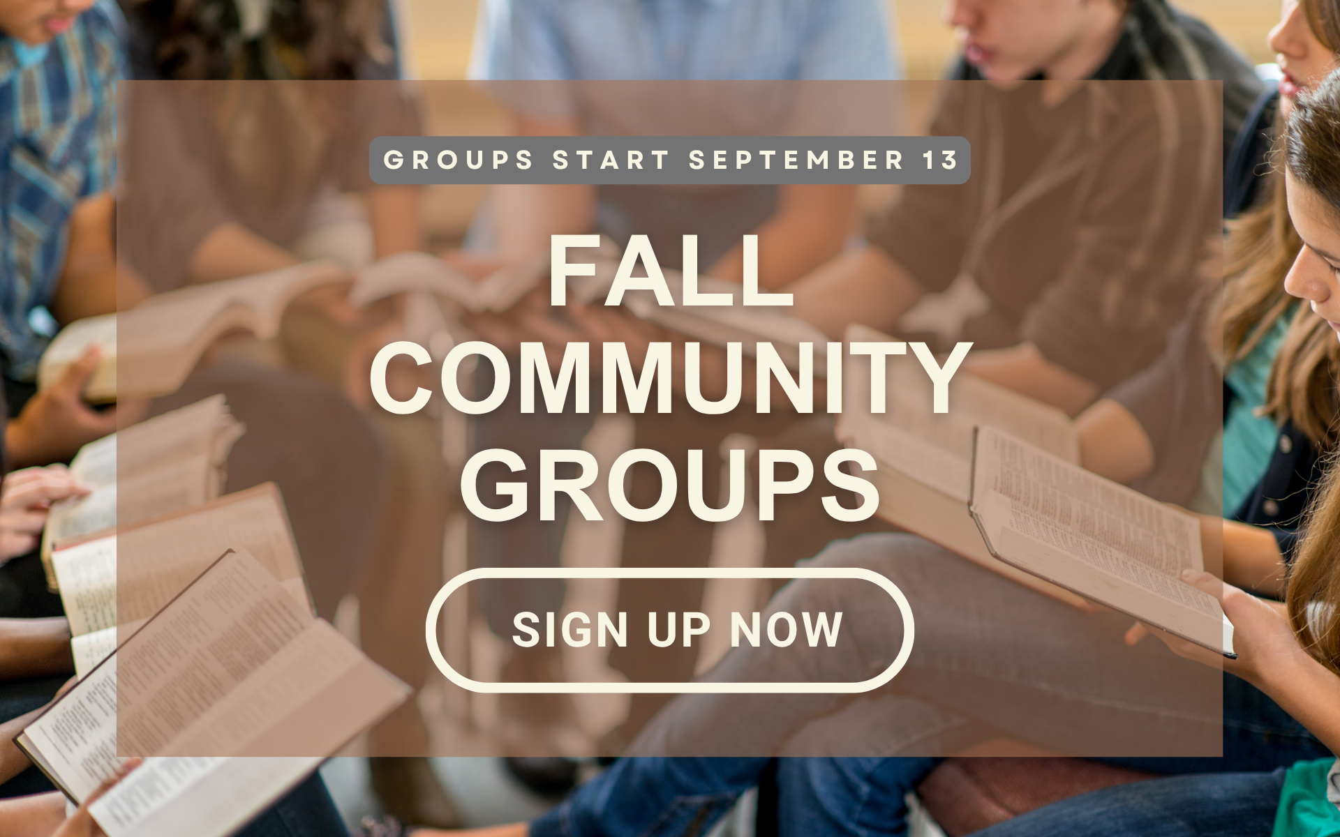 First Week of Community Groups