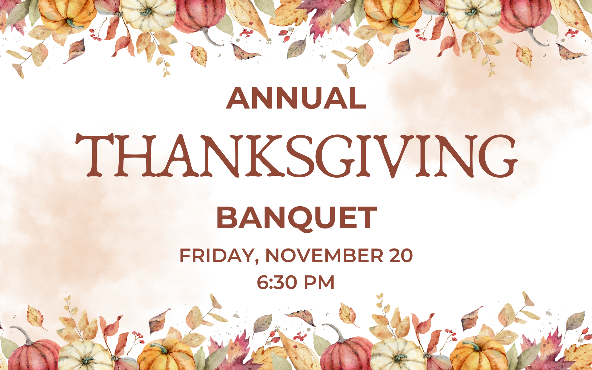 Annual Thanksgiving Banquet